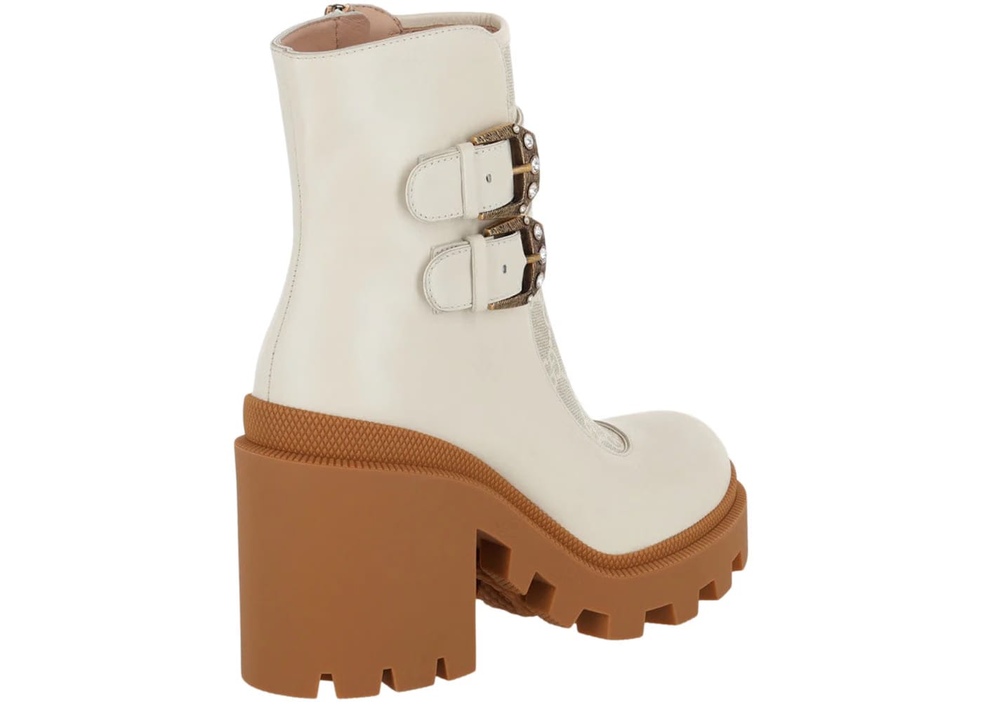 Gucci Wmns Ankle Boot 'GG Canvas - White Gum'