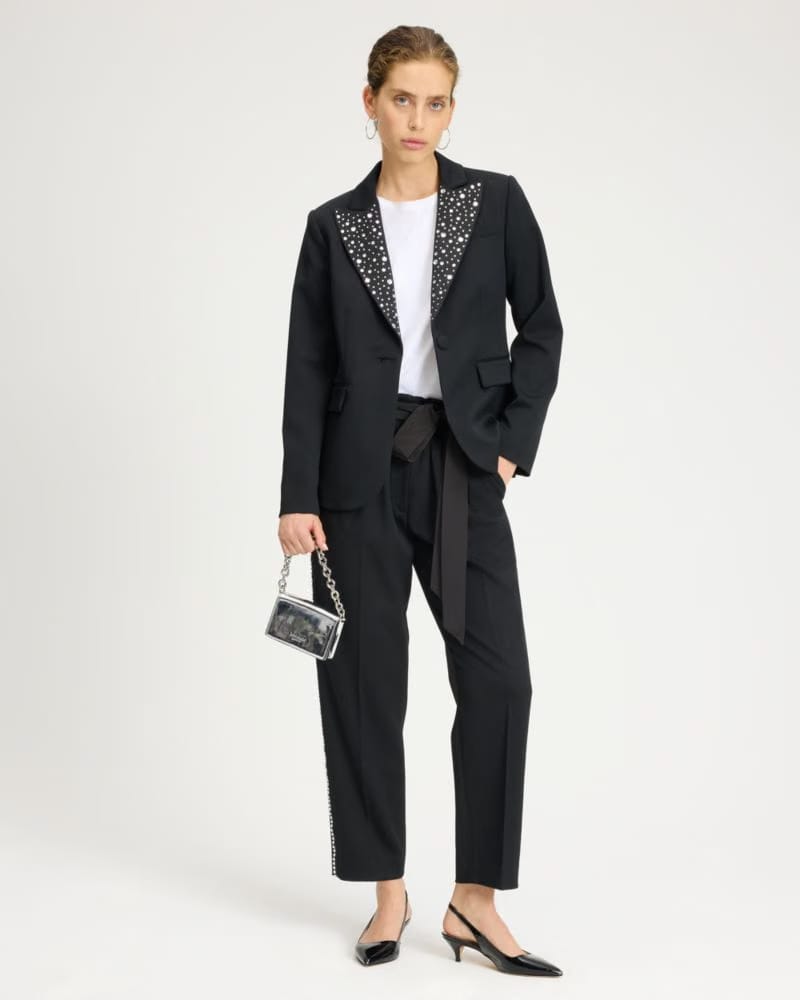 Embellished Tweed Blazer