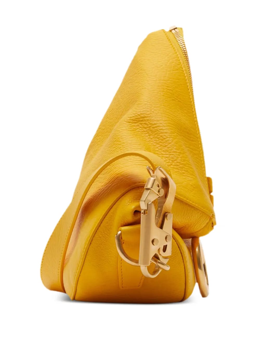 Tasche zip-up leather shoulder bag