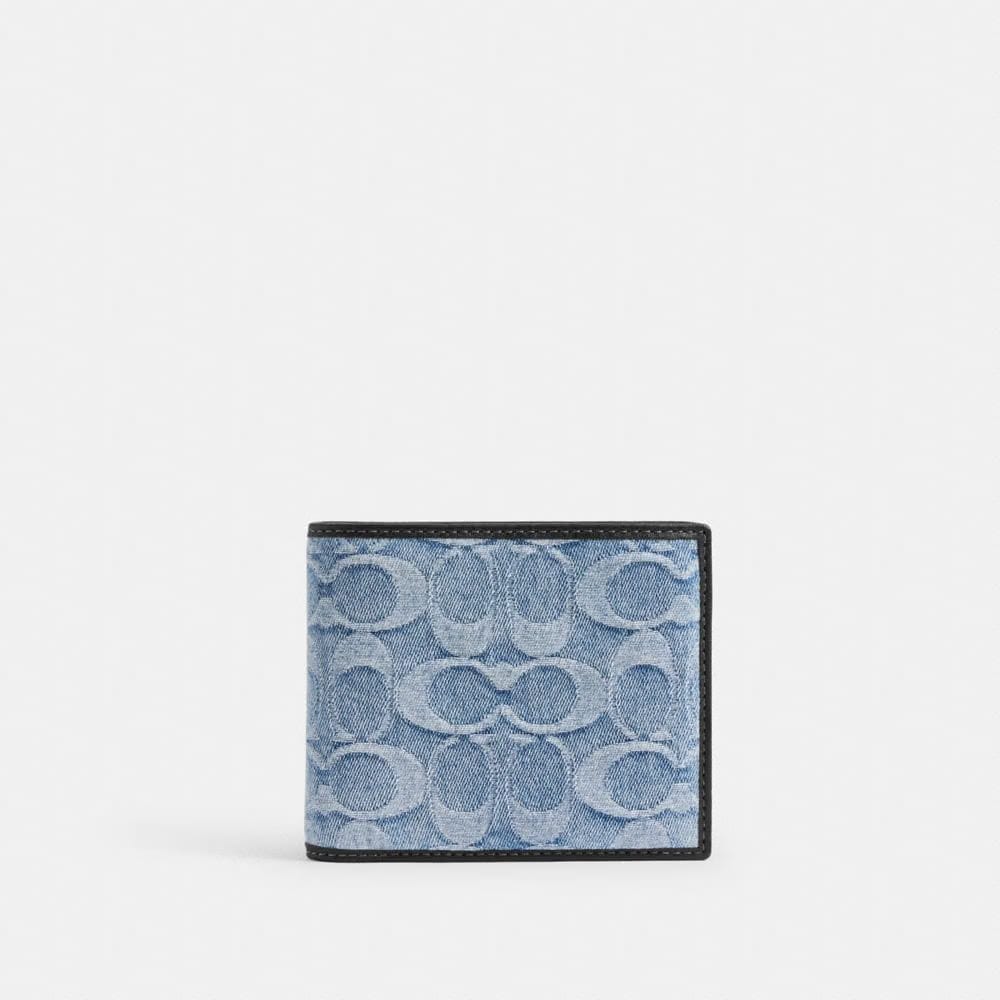 Coach 3 In 1 Wallet In Loved Signature Denim Light Indigo