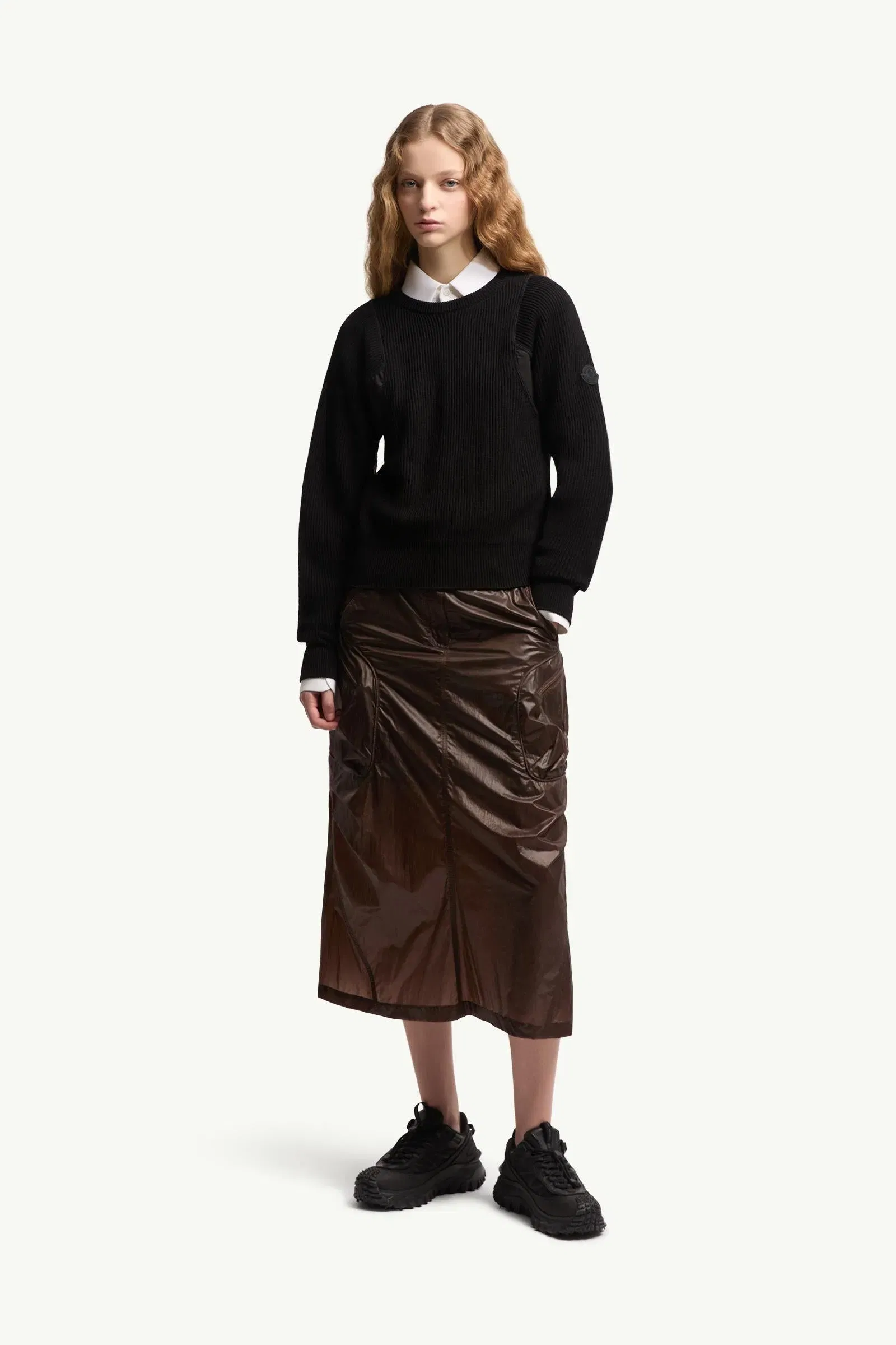 Moncler Cotton Sweater Black Black