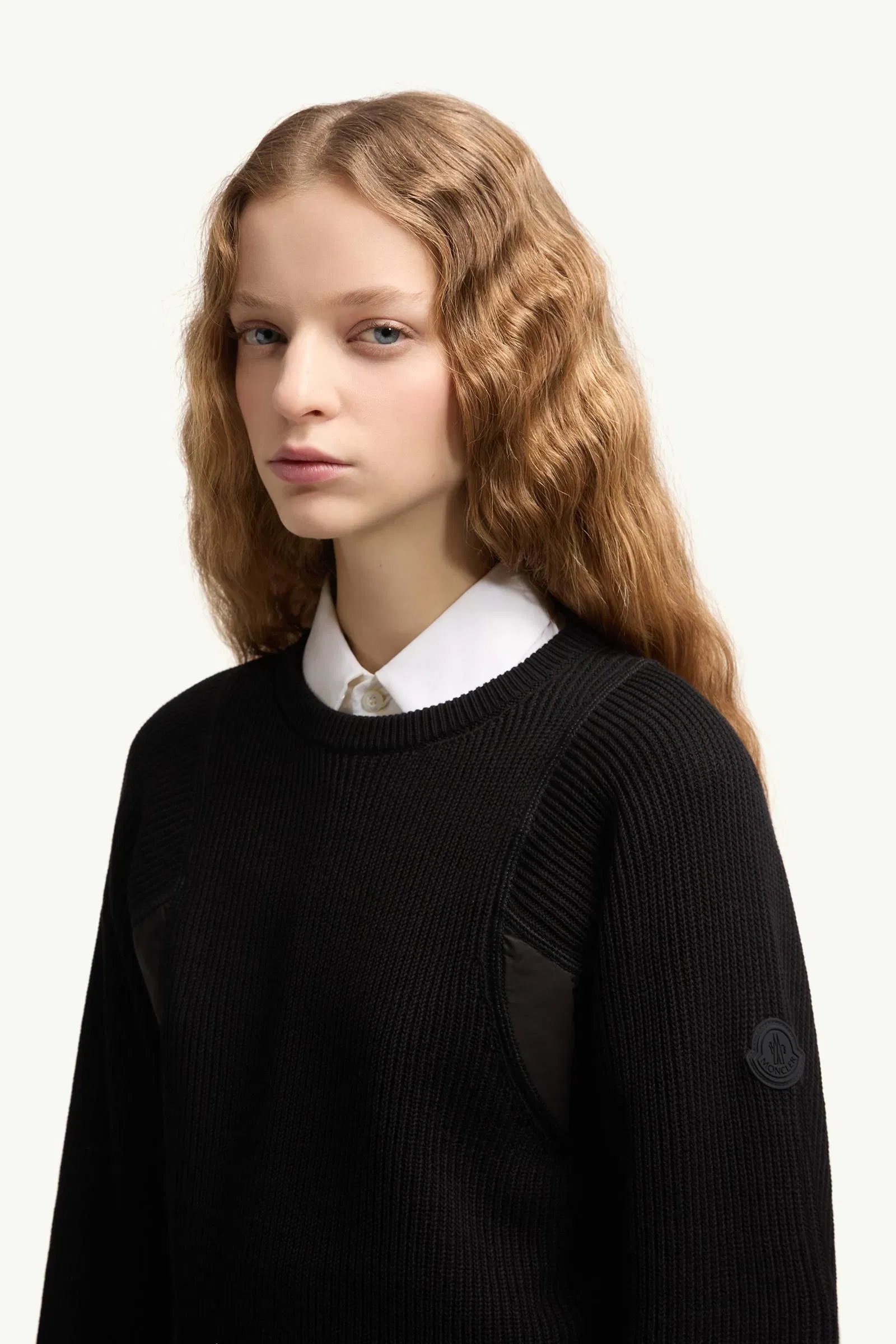 Moncler Cotton Sweater Black Black