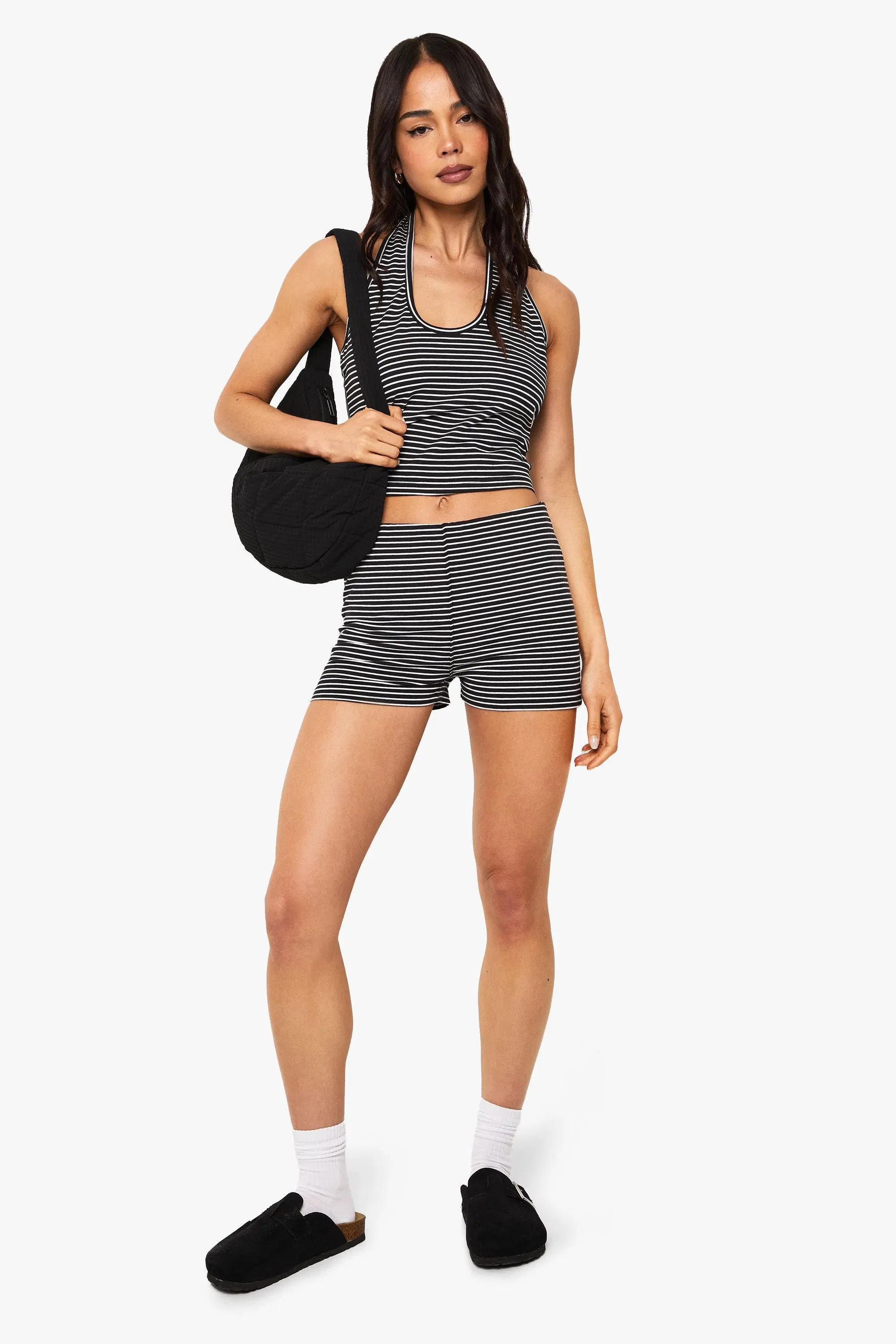 Striped Halterneck Top