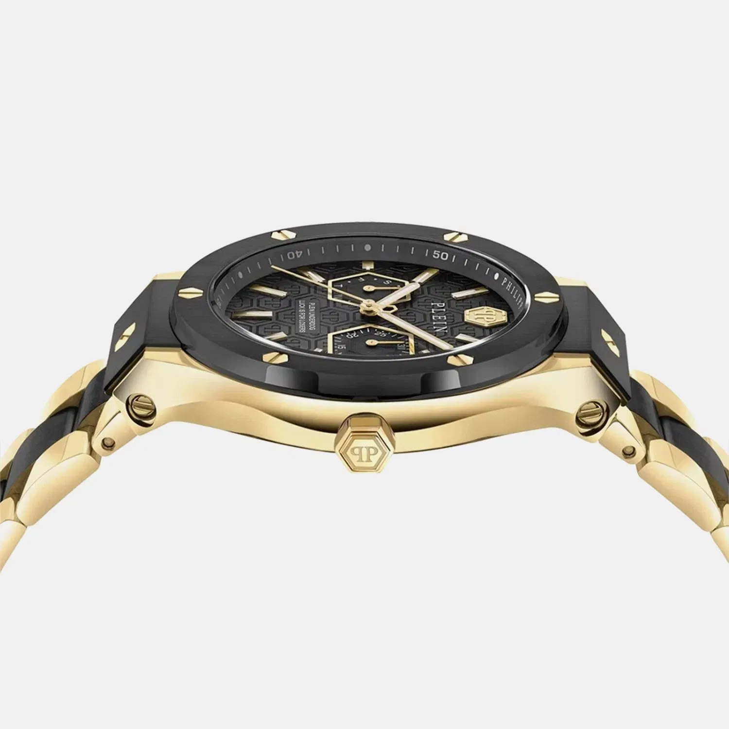Philipp Plein Men Quartz Black Dial Analog Stainless Steel Watch Pw1Ga0626