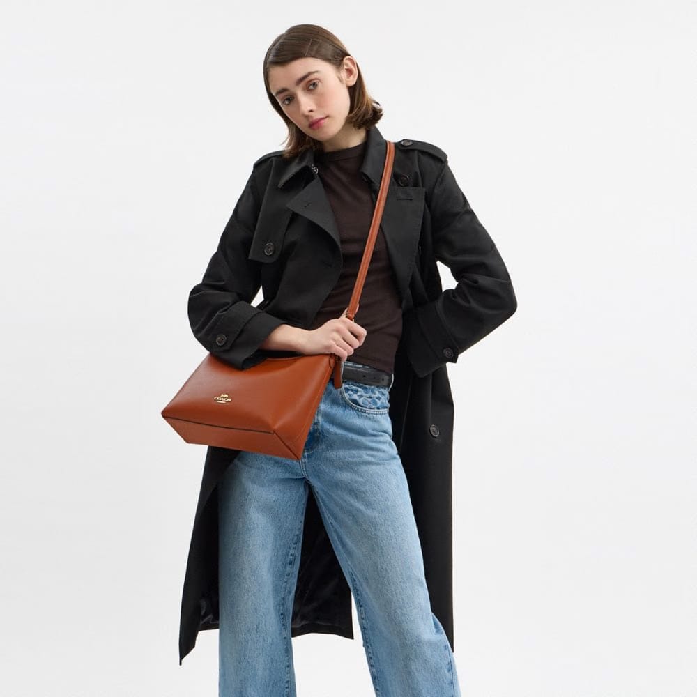 Coach Laurel Shoulder Bag Gold Tan