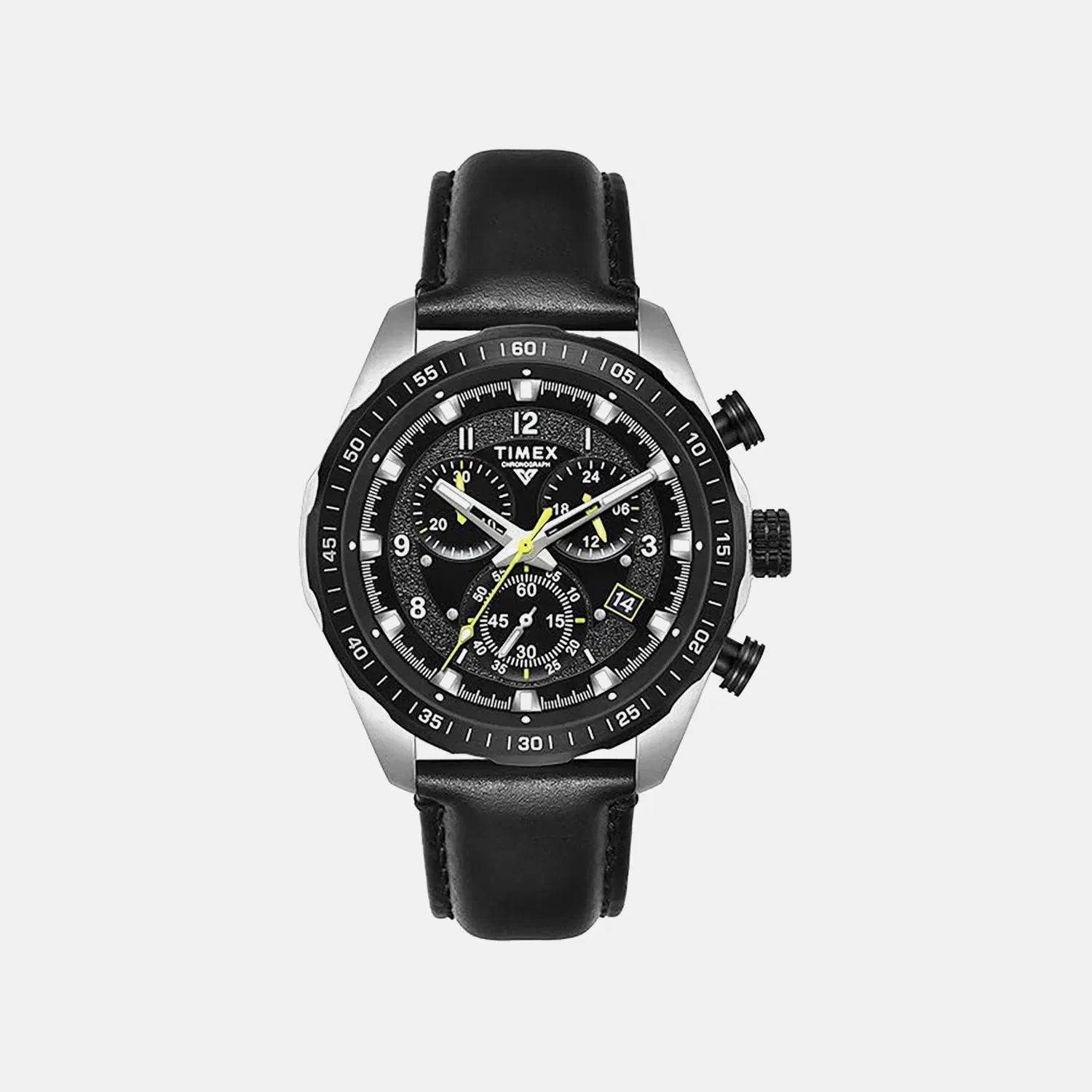 Timex Vector Men Quartz Dial Chronograph Leather Watch Tweg26003