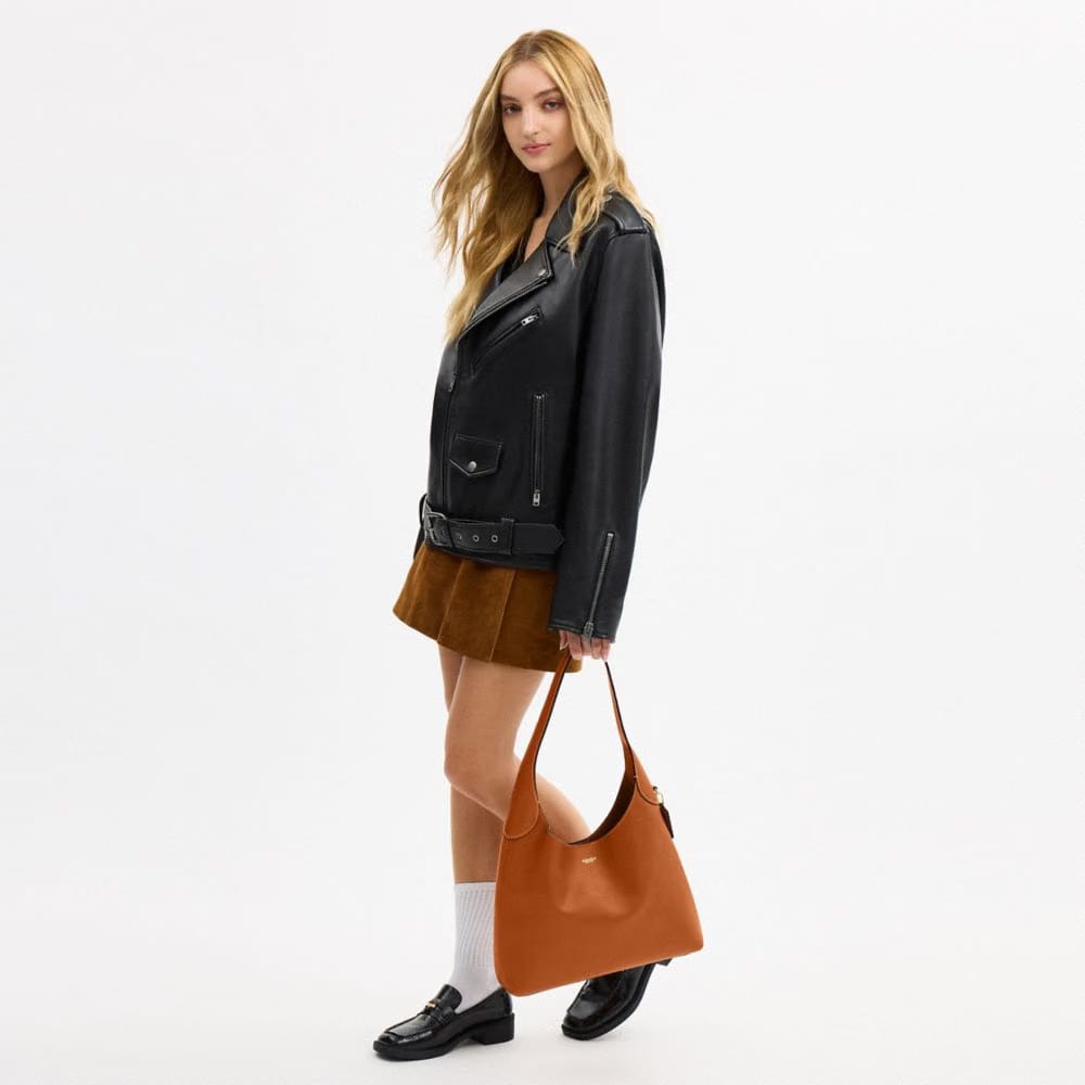 Coach Brooklyn Shoulder Bag 34 Brass Toffee