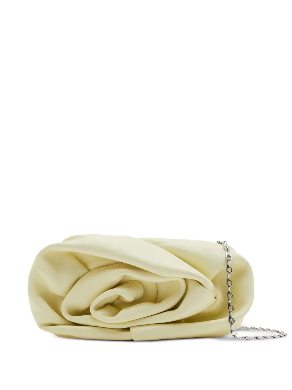Rose Chain leather clutch bag