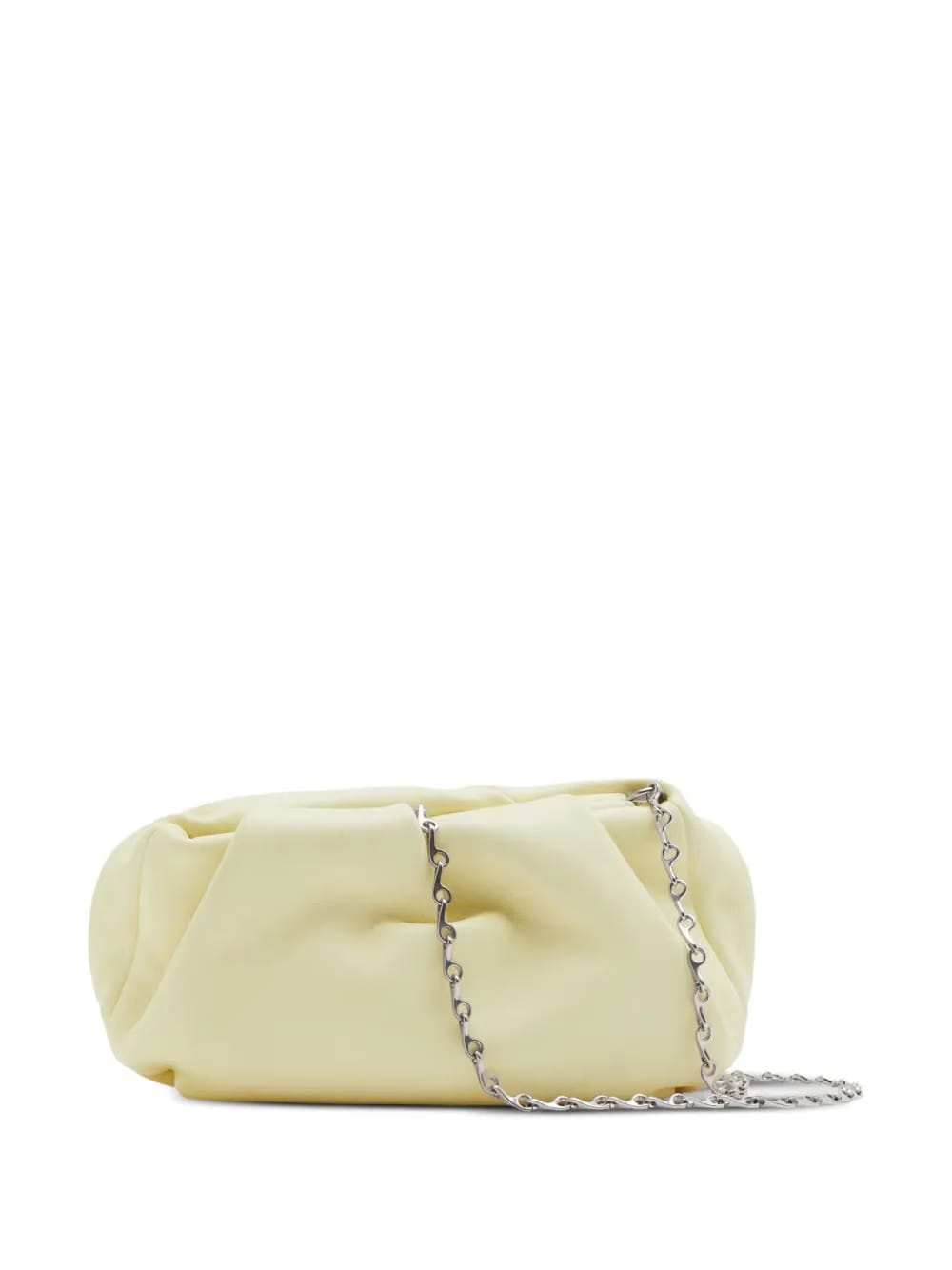 Rose Chain leather clutch bag