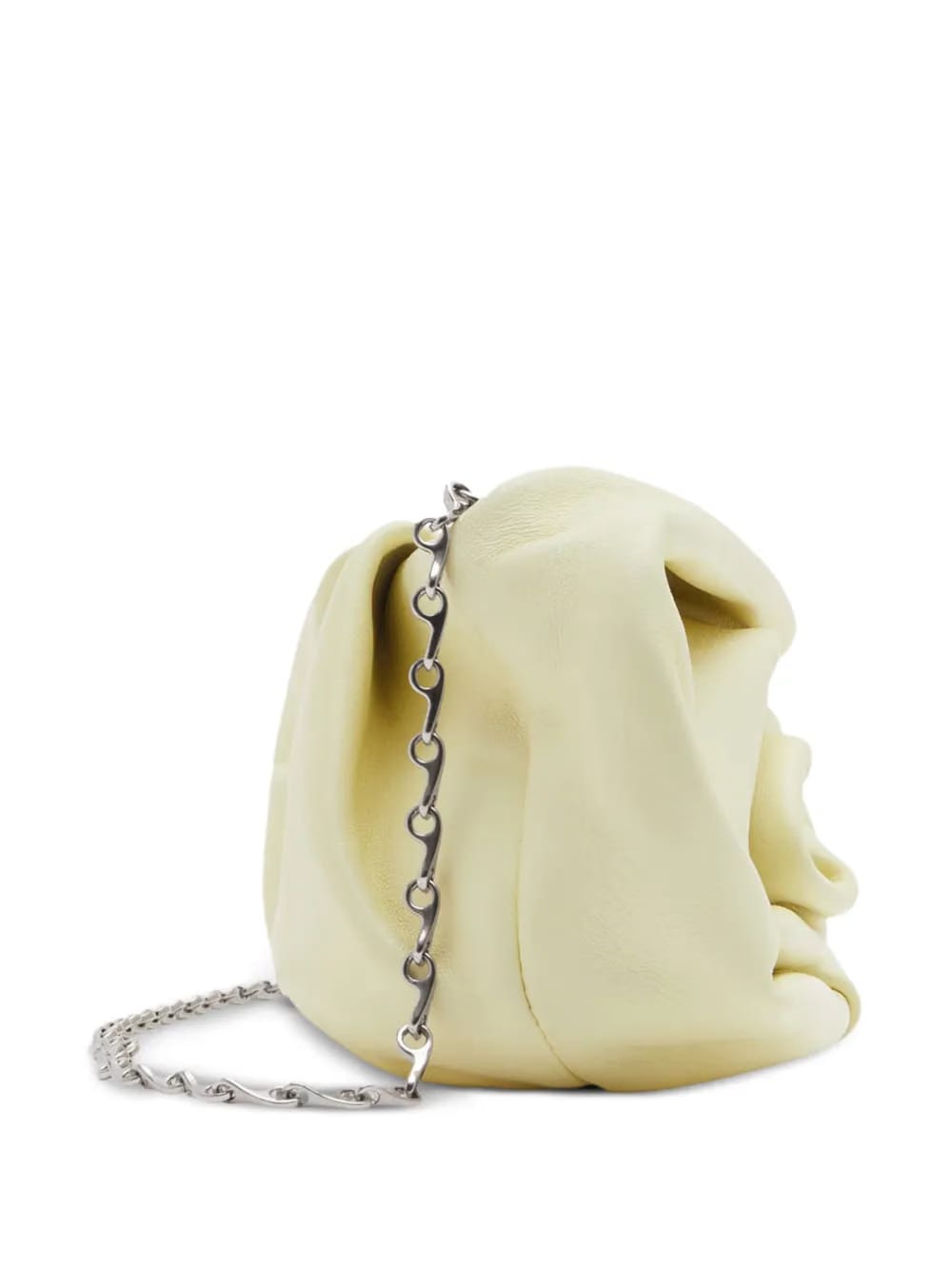 Rose Chain leather clutch bag