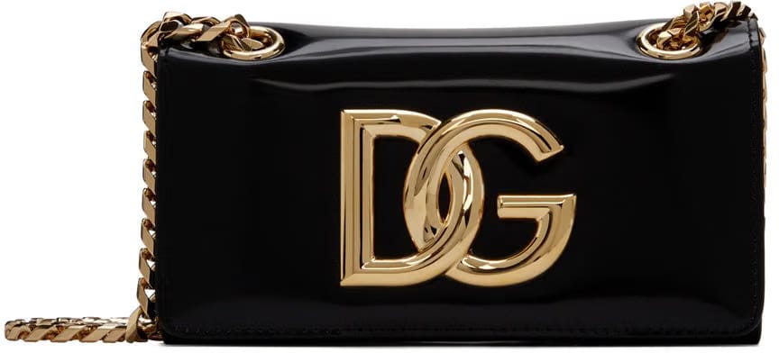 Dolce & Gabbana Black Phone Shoulder Bag