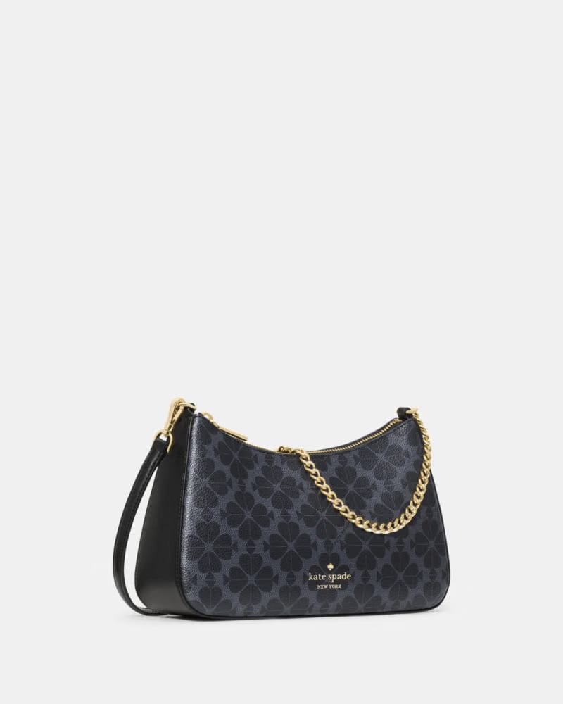 KateSpade Margot Spade Flower Convertible Shoulder Bag Black