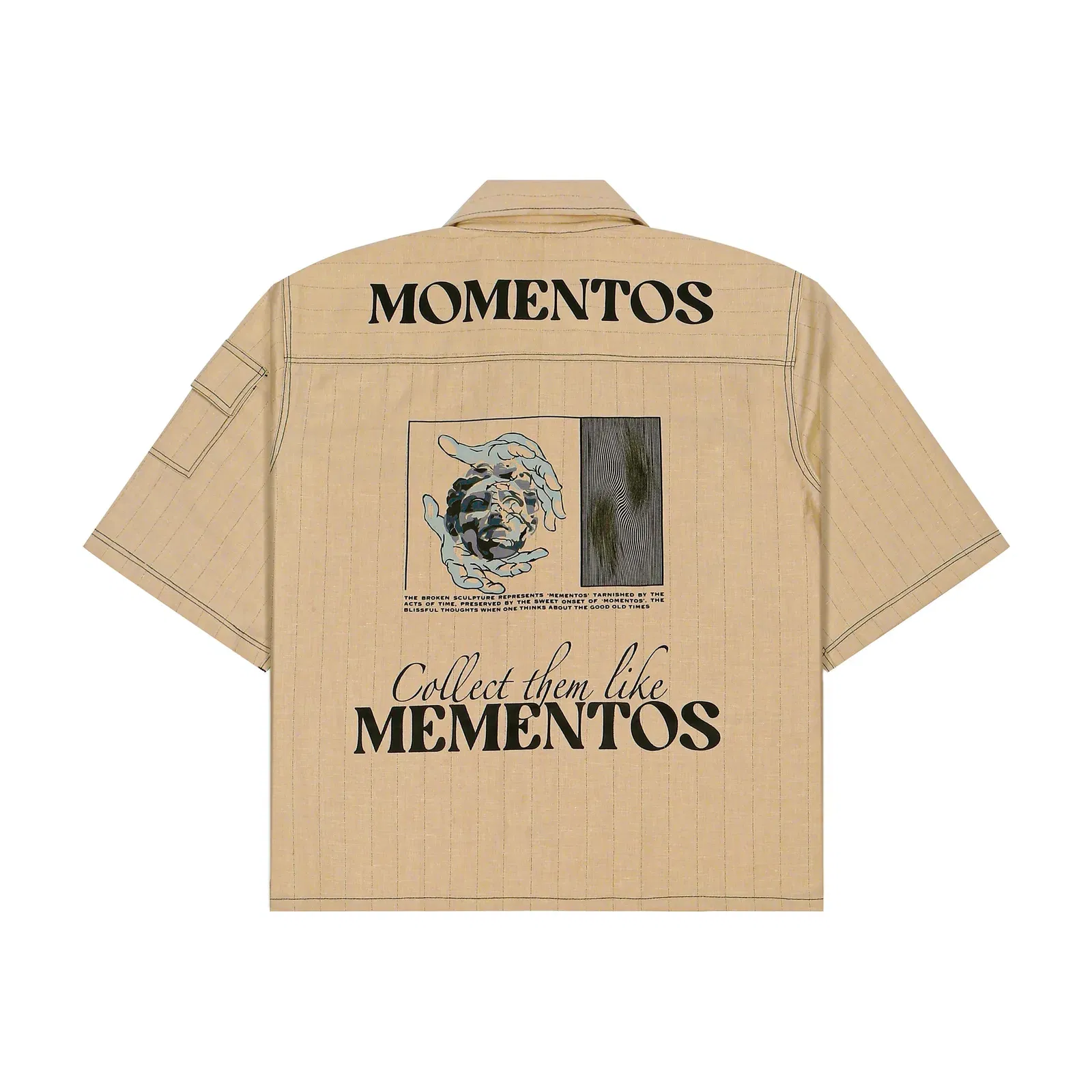 MOMENTOS CROPPED BOWLING SHIRT