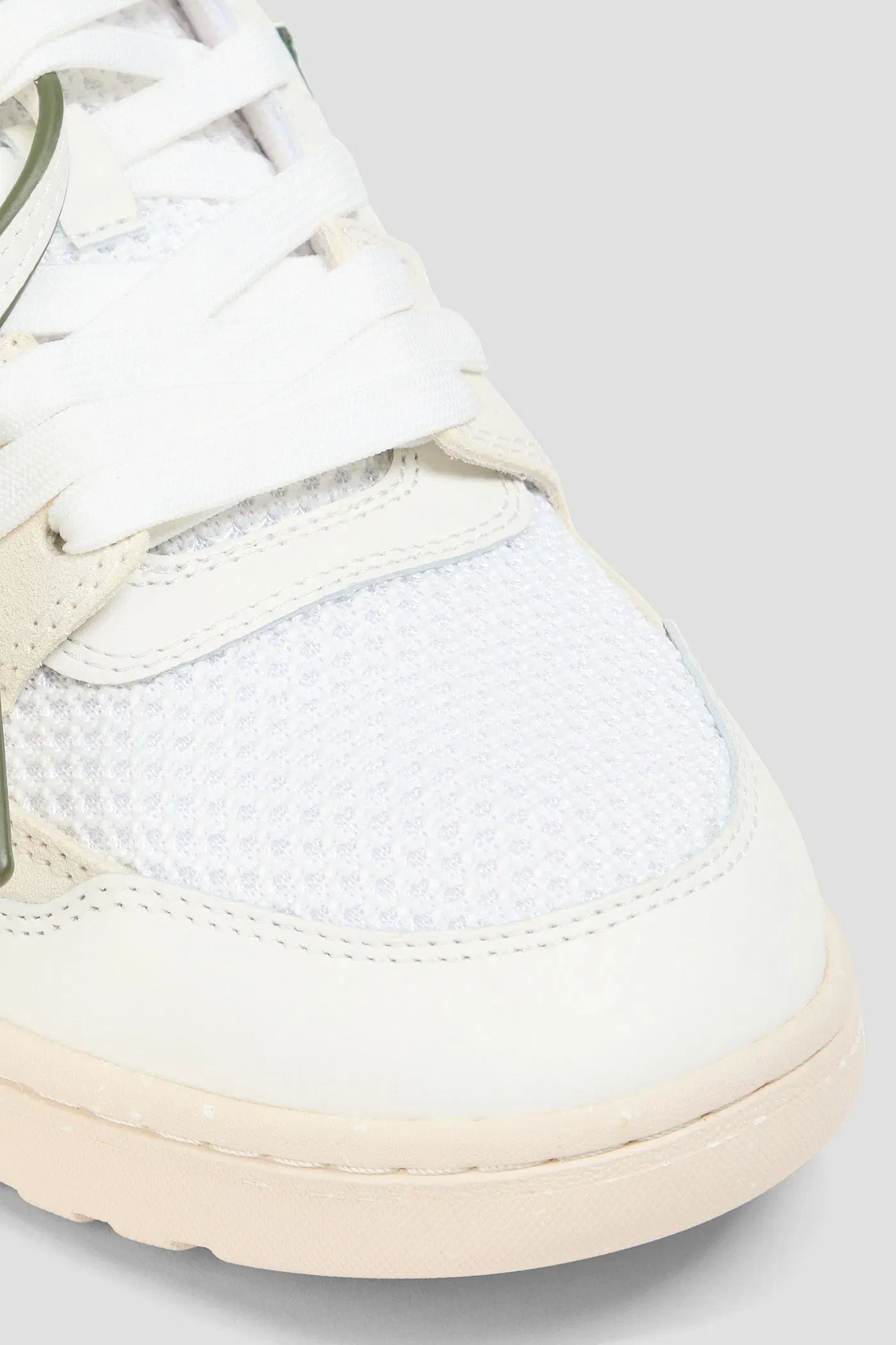 Off-White Out Of Office Mesh And Leather Sneakers White