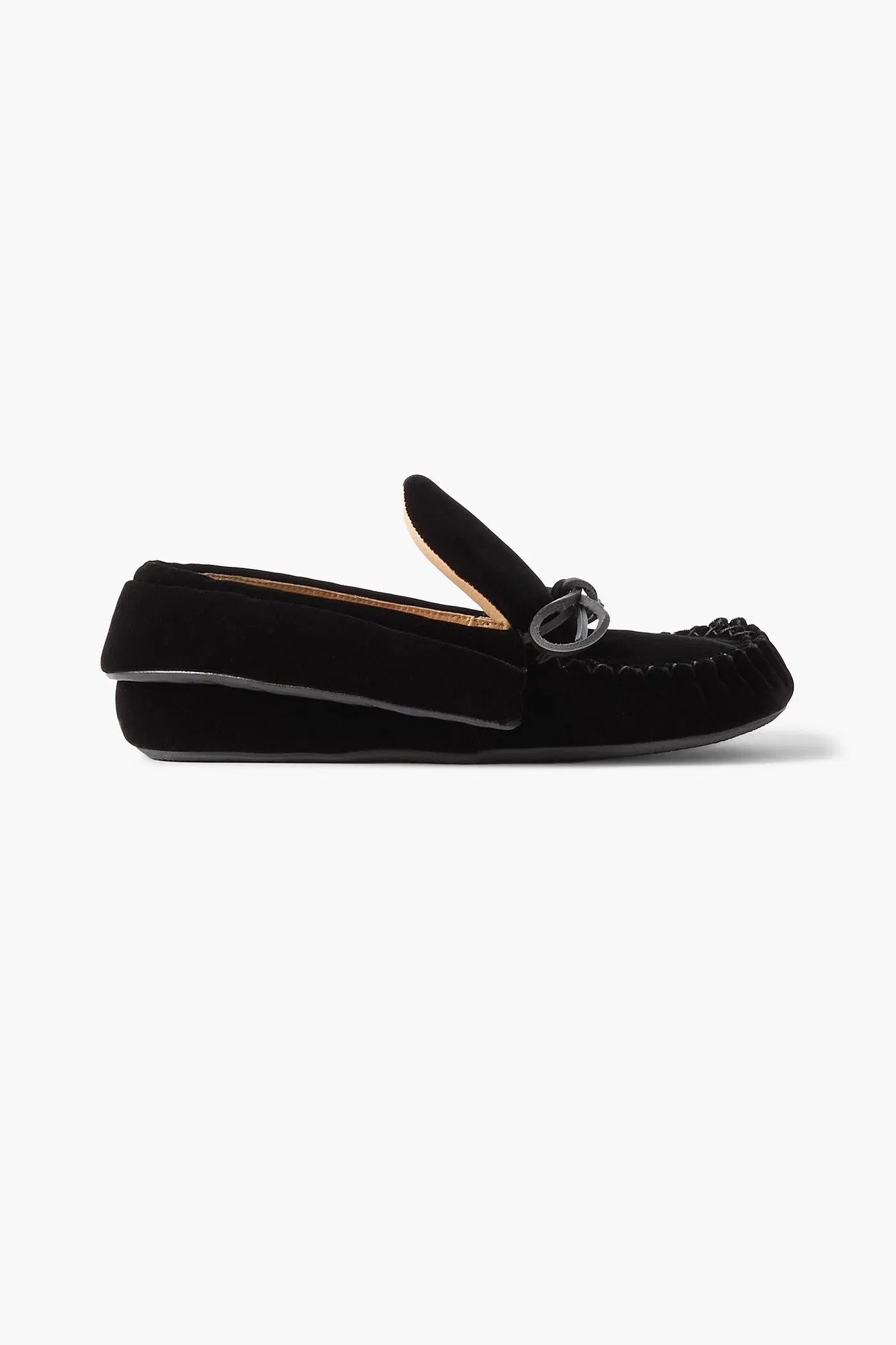 Jw Anderson Embellished Suede Loafers Black Women's