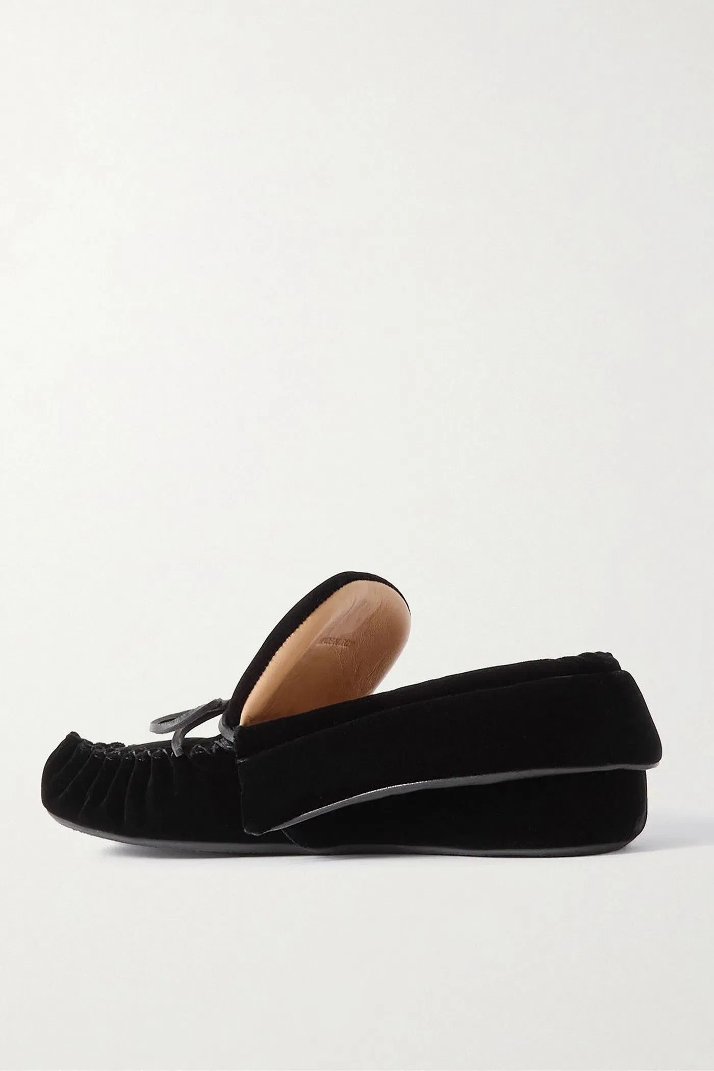 Jw Anderson Embellished Suede Loafers Black Women's