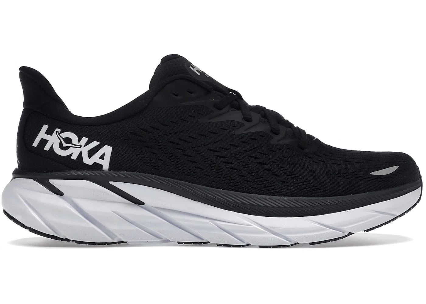 HOKA Clifton 8 Black White