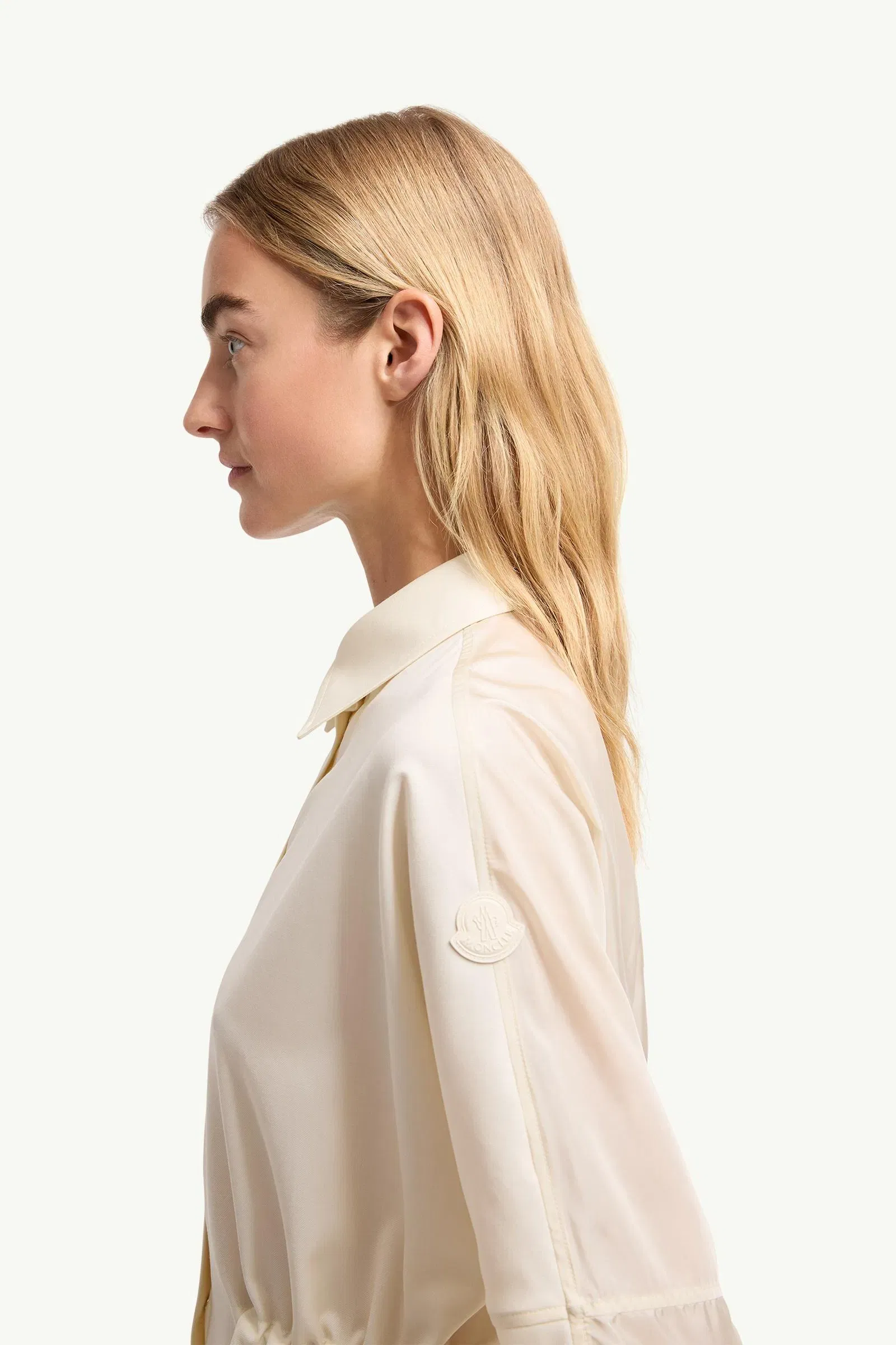 Moncler Wool Long Sleeve Shirt White Ivory White Ivory