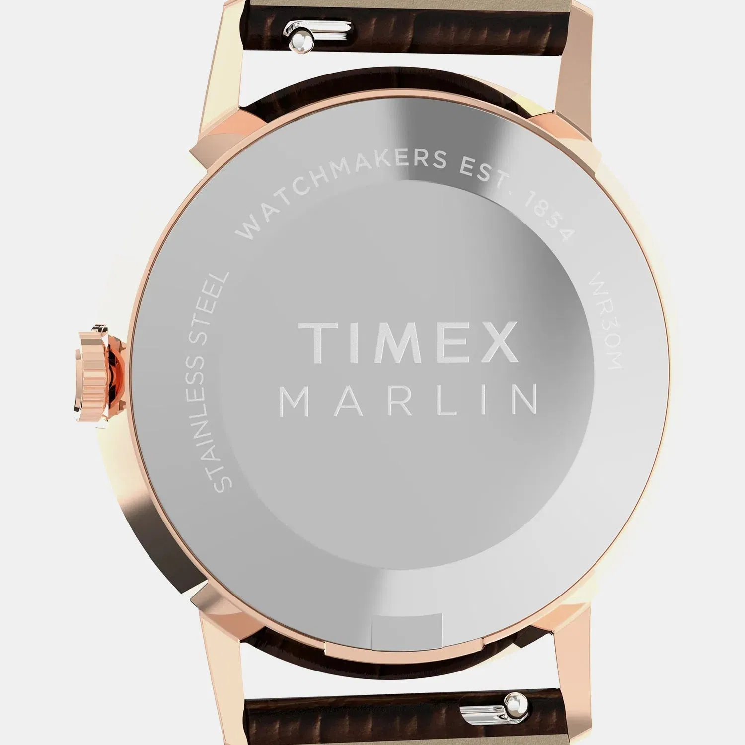 Timex Unisex Quartz Silver Dial Analog Leather Watch Tw2Y37700Uj
