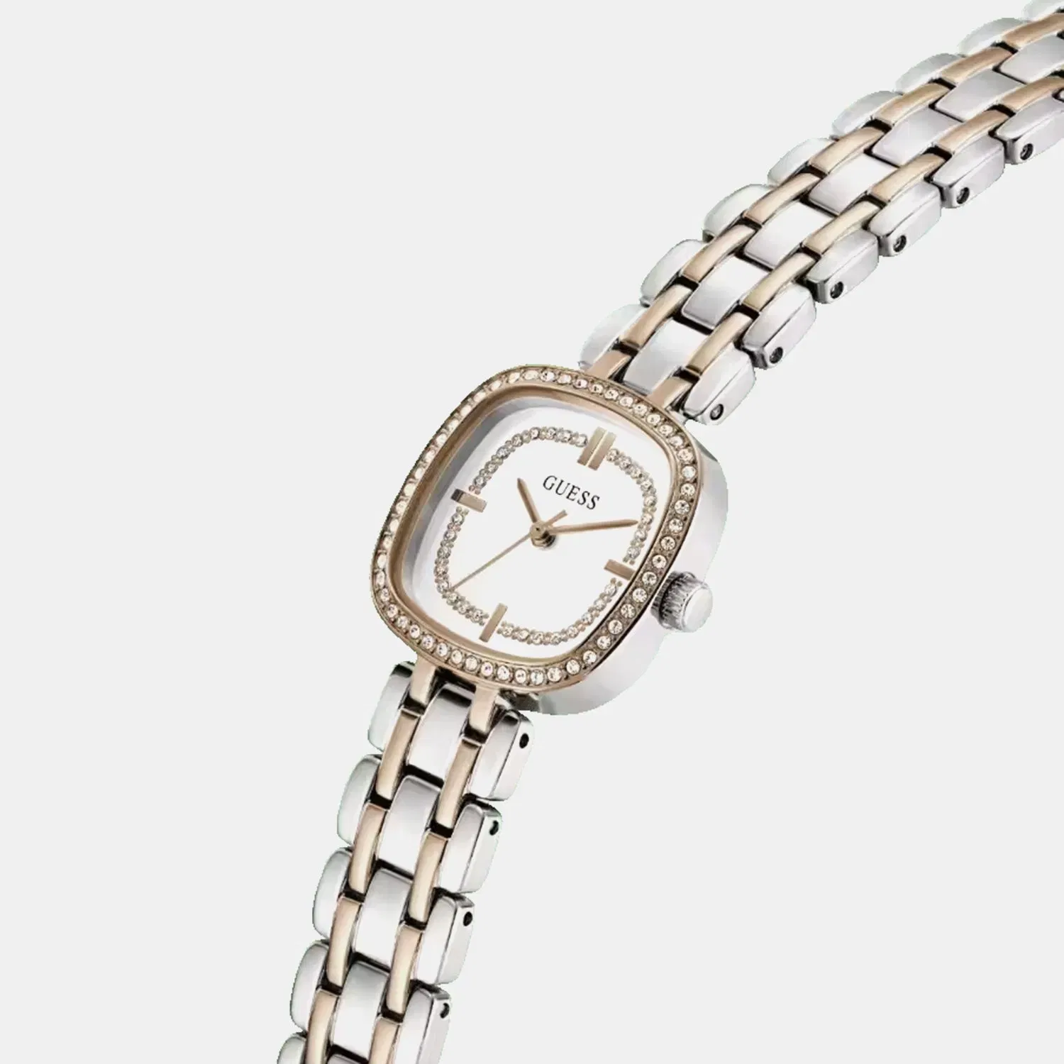 Guess Gb Hazel Women Quartz White Dial Analog Stainless Steel Gw1018L5
