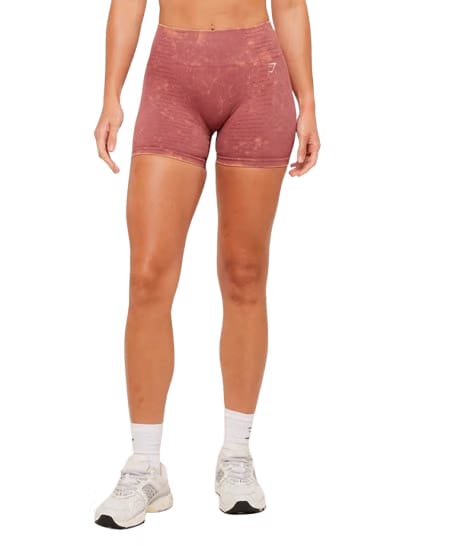 Women's Gymshark Steel Seamless Shorts GS Reset Pink