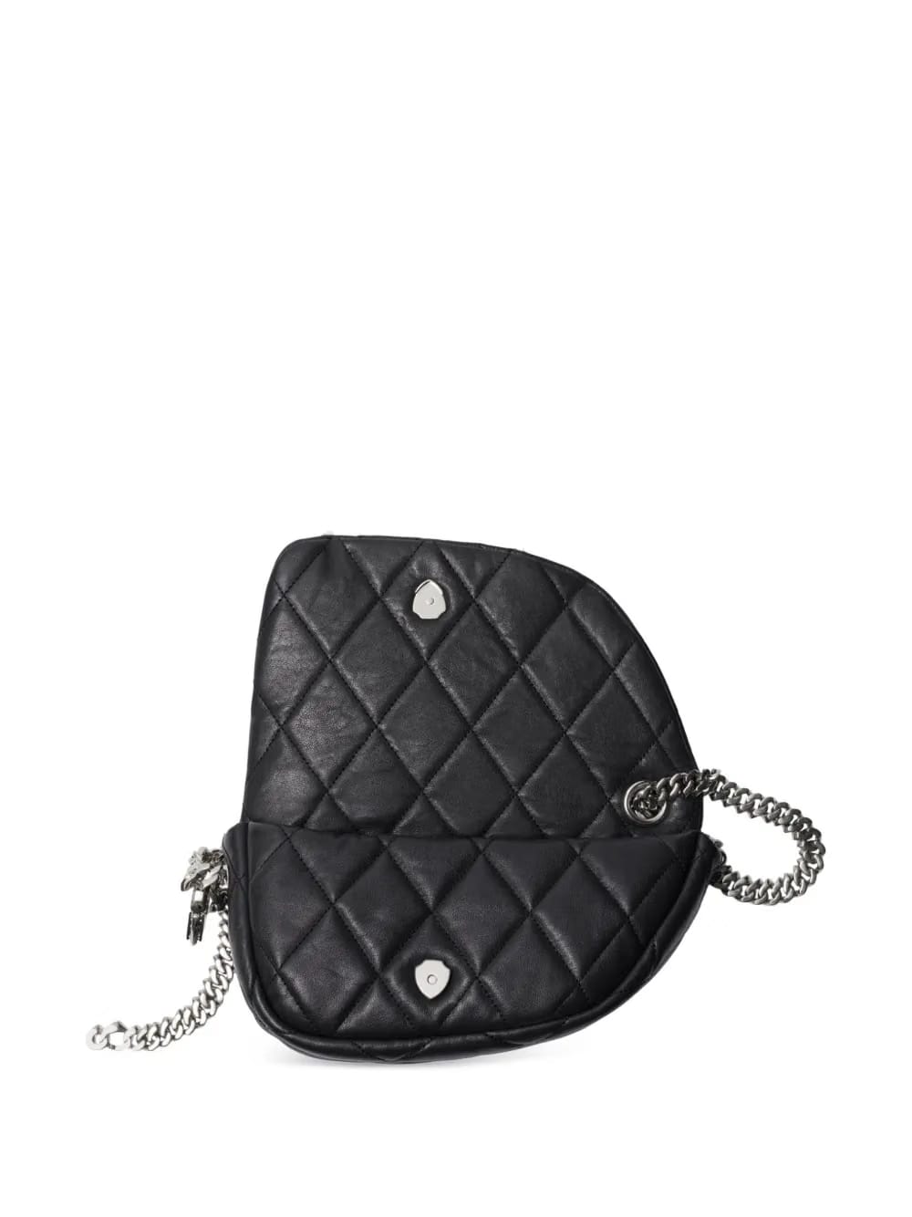 Shield Lock leather shoulder bag