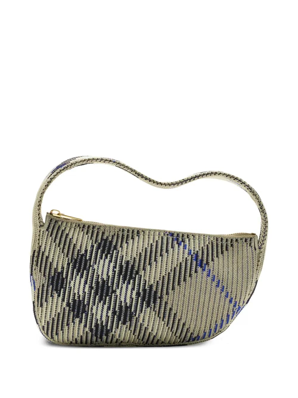 Check mini knitted bag