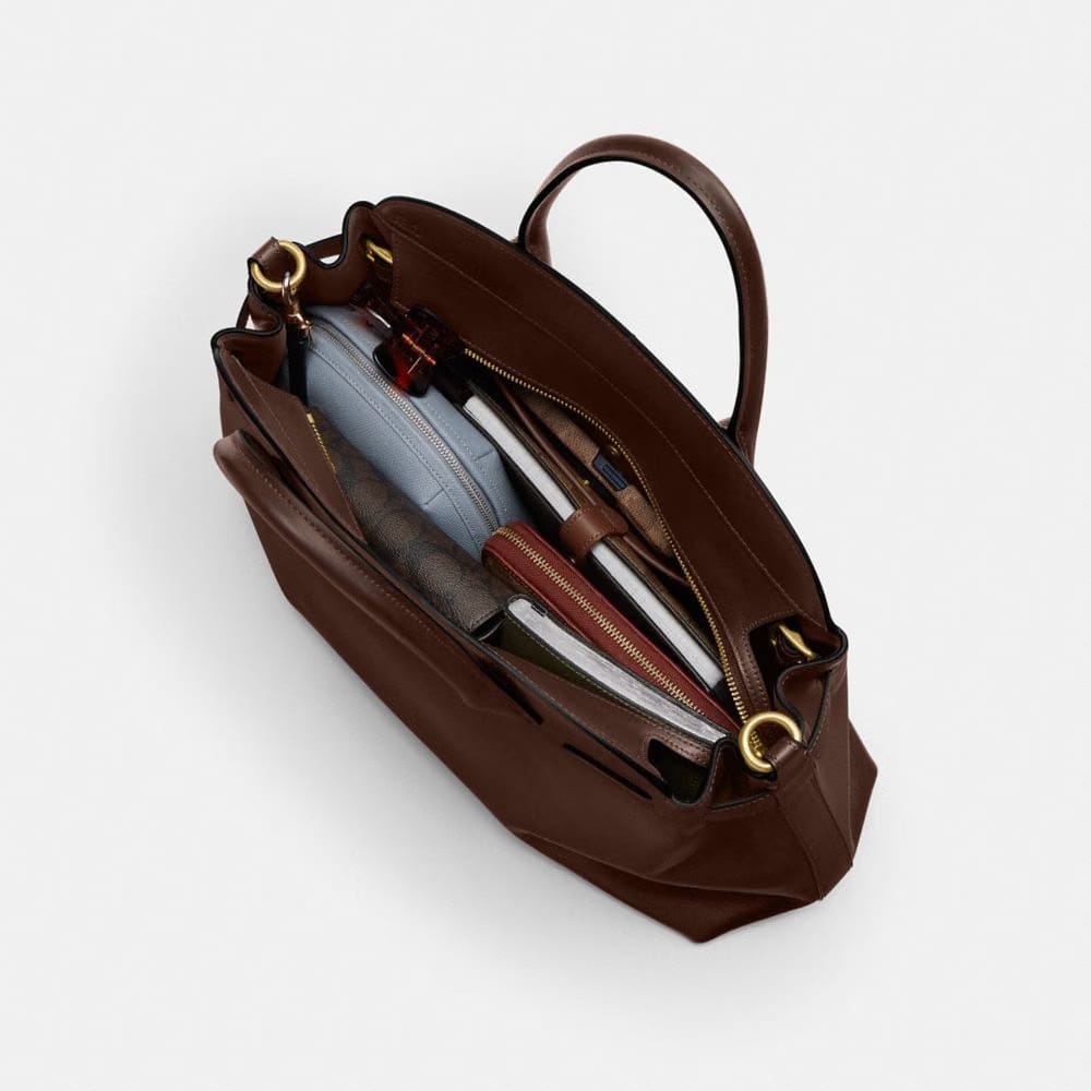 Coach Soft Empire Carryall Bag 40 Brass Maple