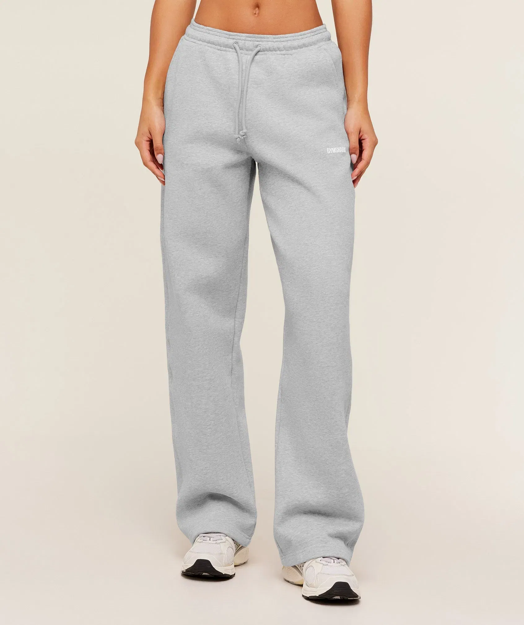 Gymshark Cosy Luxe Straight Leg Tall Joggers - Bros Soft Grey Marl