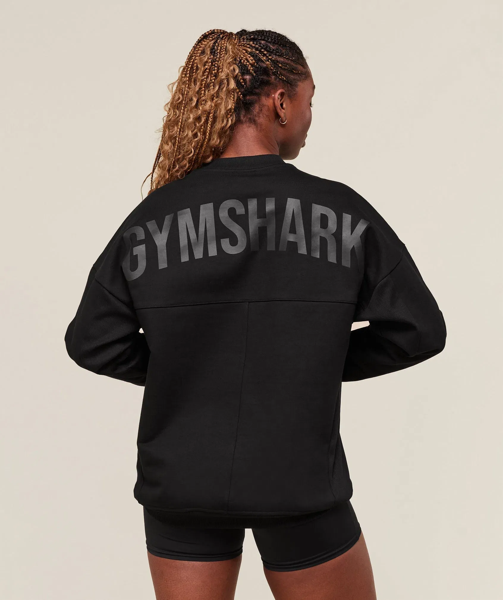 Gymshark Premium Power Crew - Black