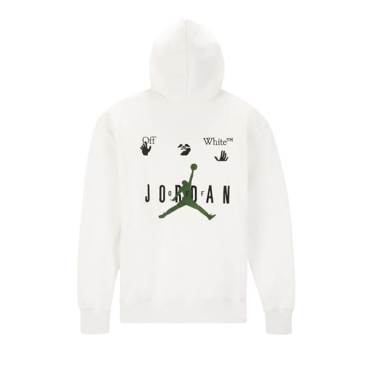 Air Jordan x Off-White MJ Hoodie White/Black/Forest Green