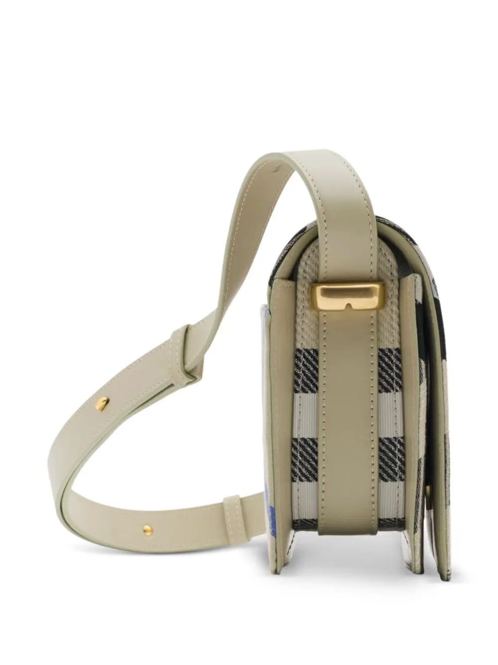 Snip checked shoulder bag