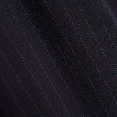 Navy Pinstripe Crochet Side Stripe Joggers