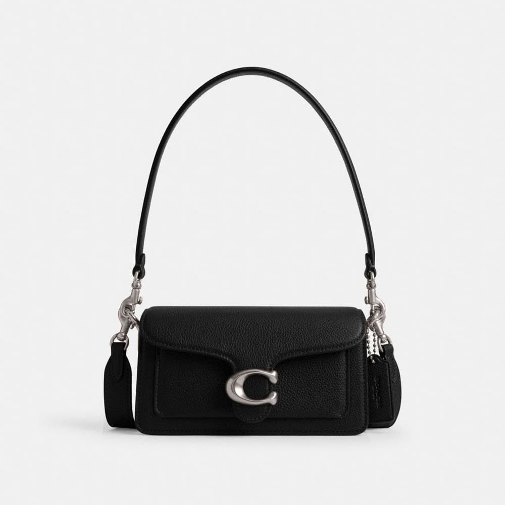 Coach Tabby Shoulder Bag 20 Silver Black