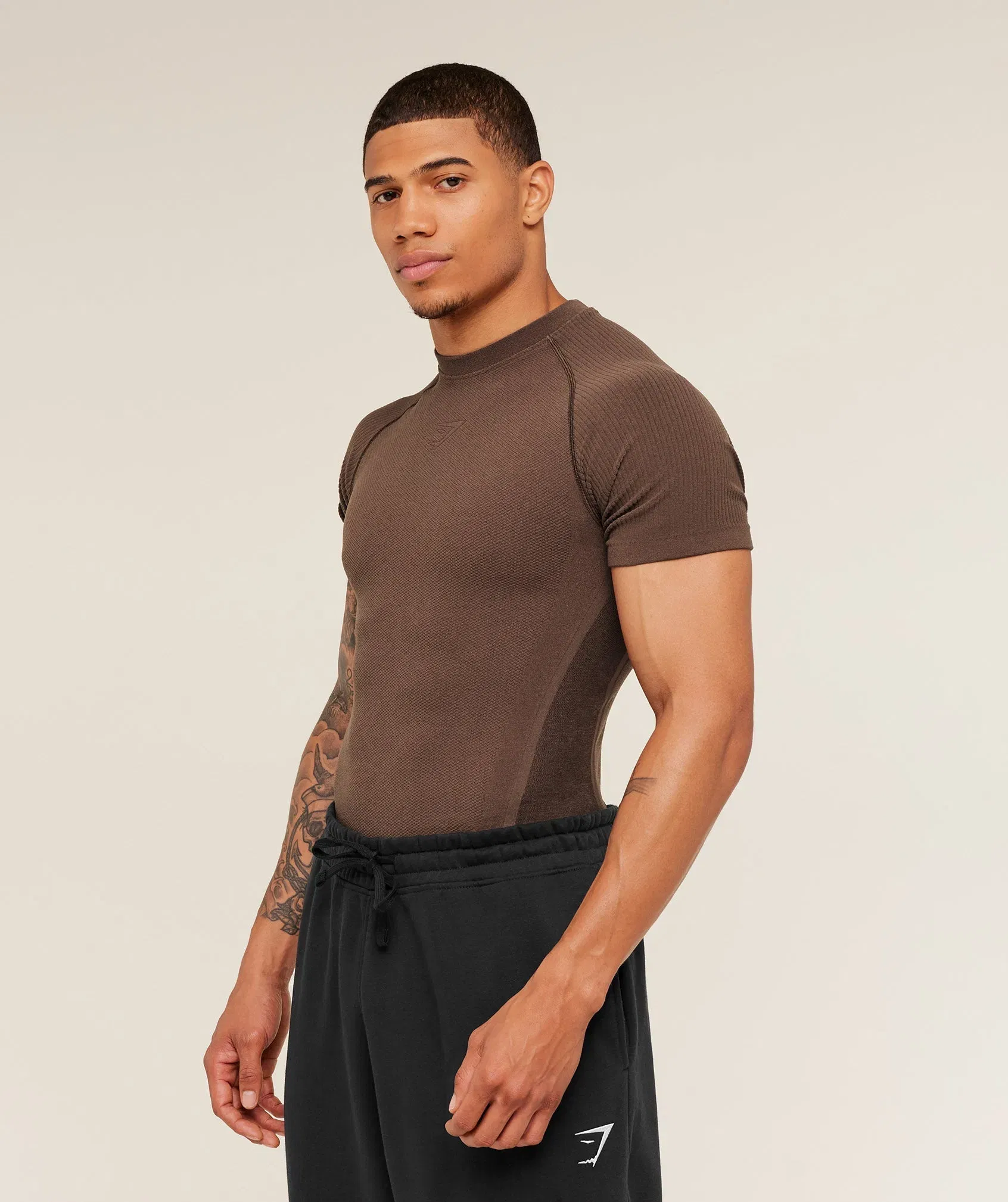 Gymshark Physique T-Shirt - Soft Brown/Archive Brown