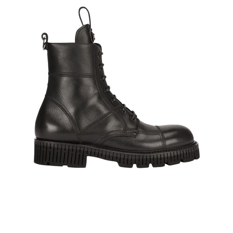 Dolce & Gabbana Bernini Combat Boot Black