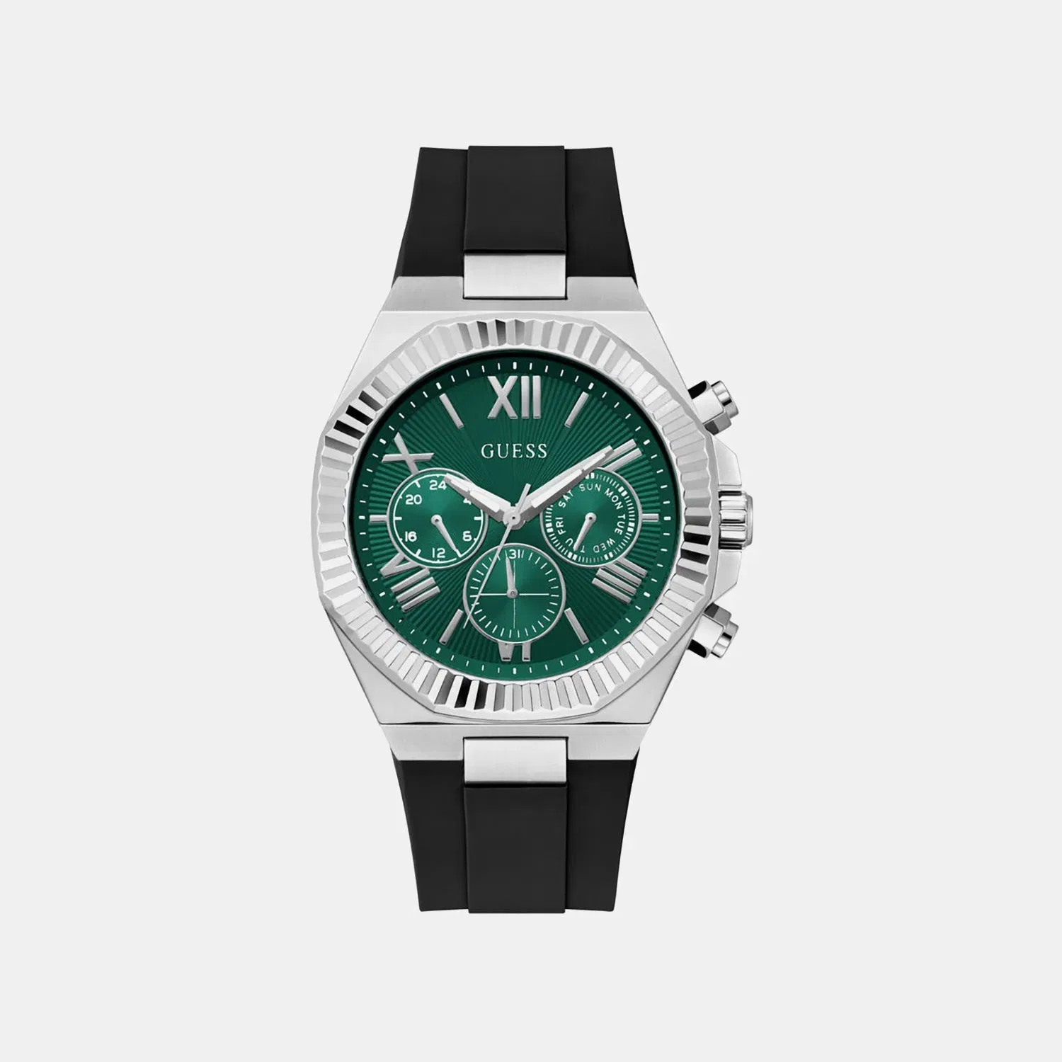 Guess Gd Equity Men Quartz Green Dial Analog Stainless Steel Gw1011G1