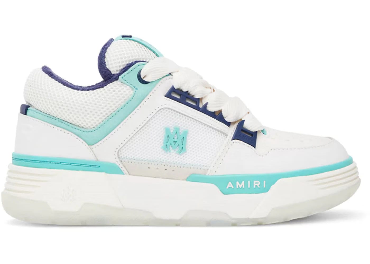 Amiri Ma-1 White Light Blue