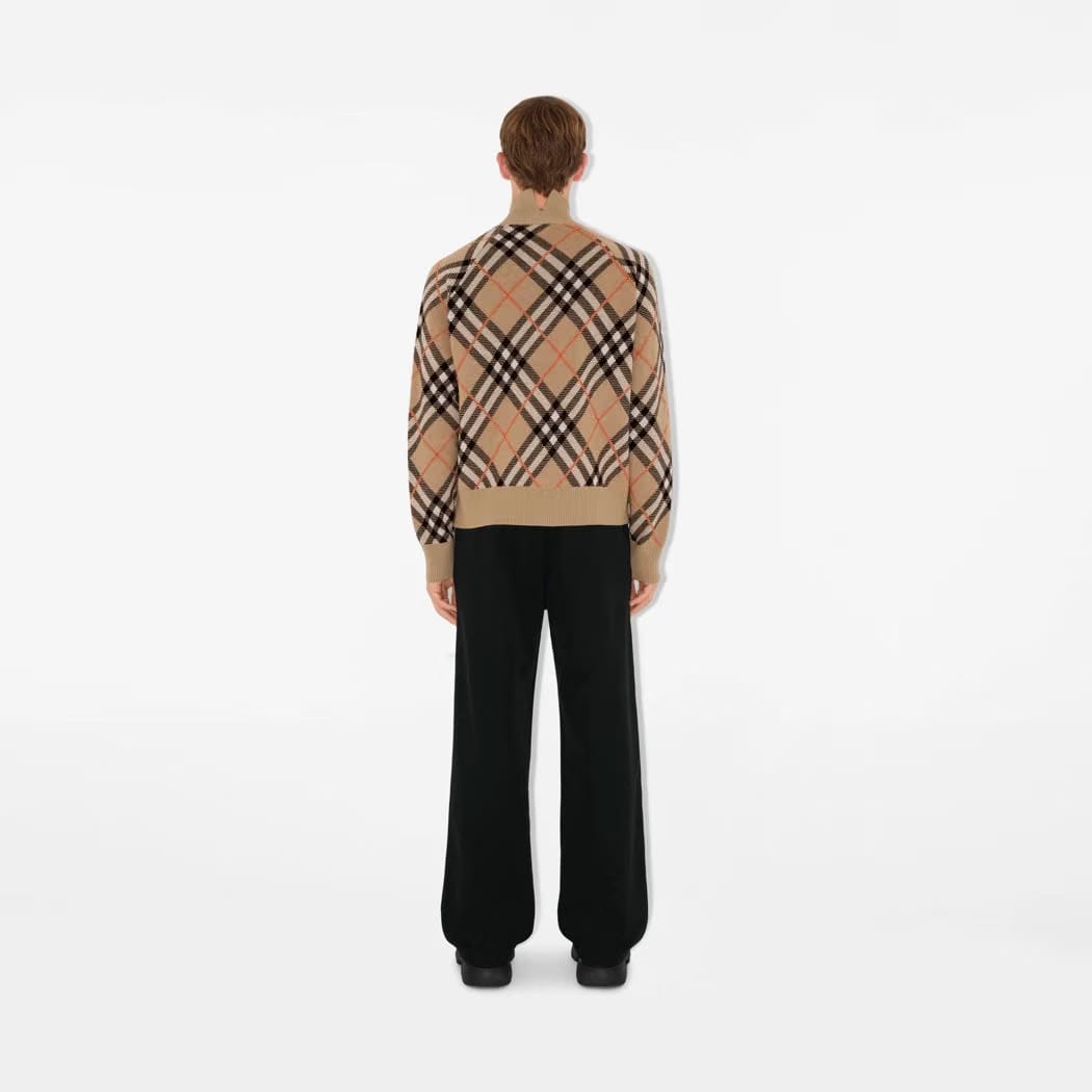 Check Wool Mohair Blend Jacket