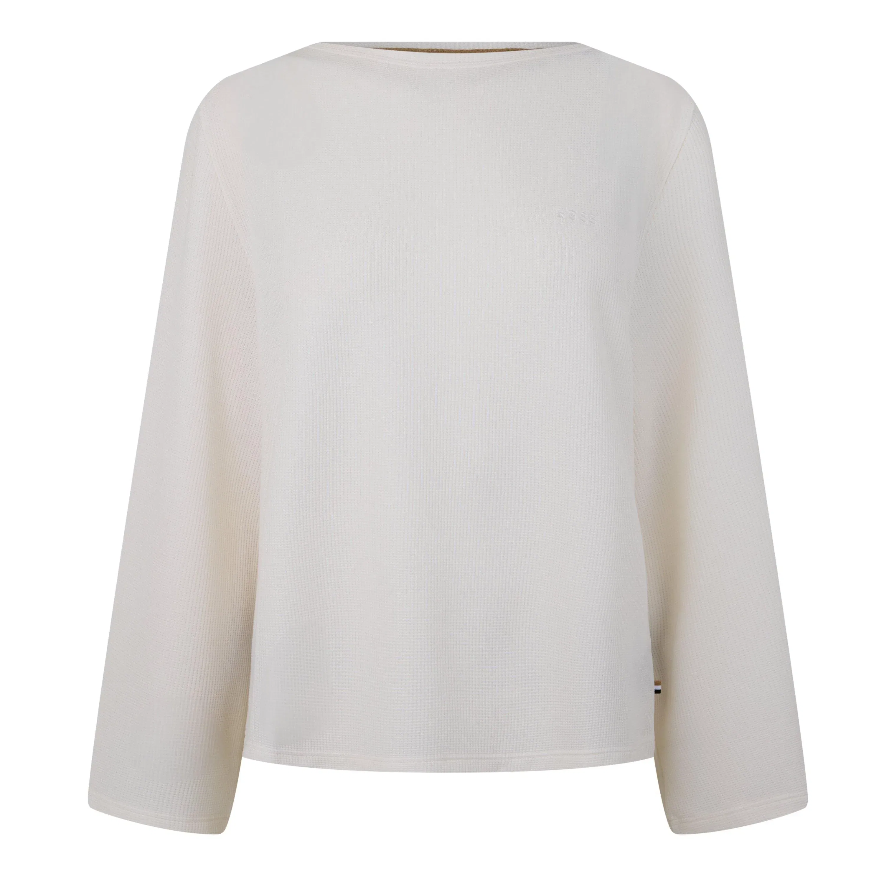 Waffle Cotton Long Sleeve Relaxed Fit Pyjama Top