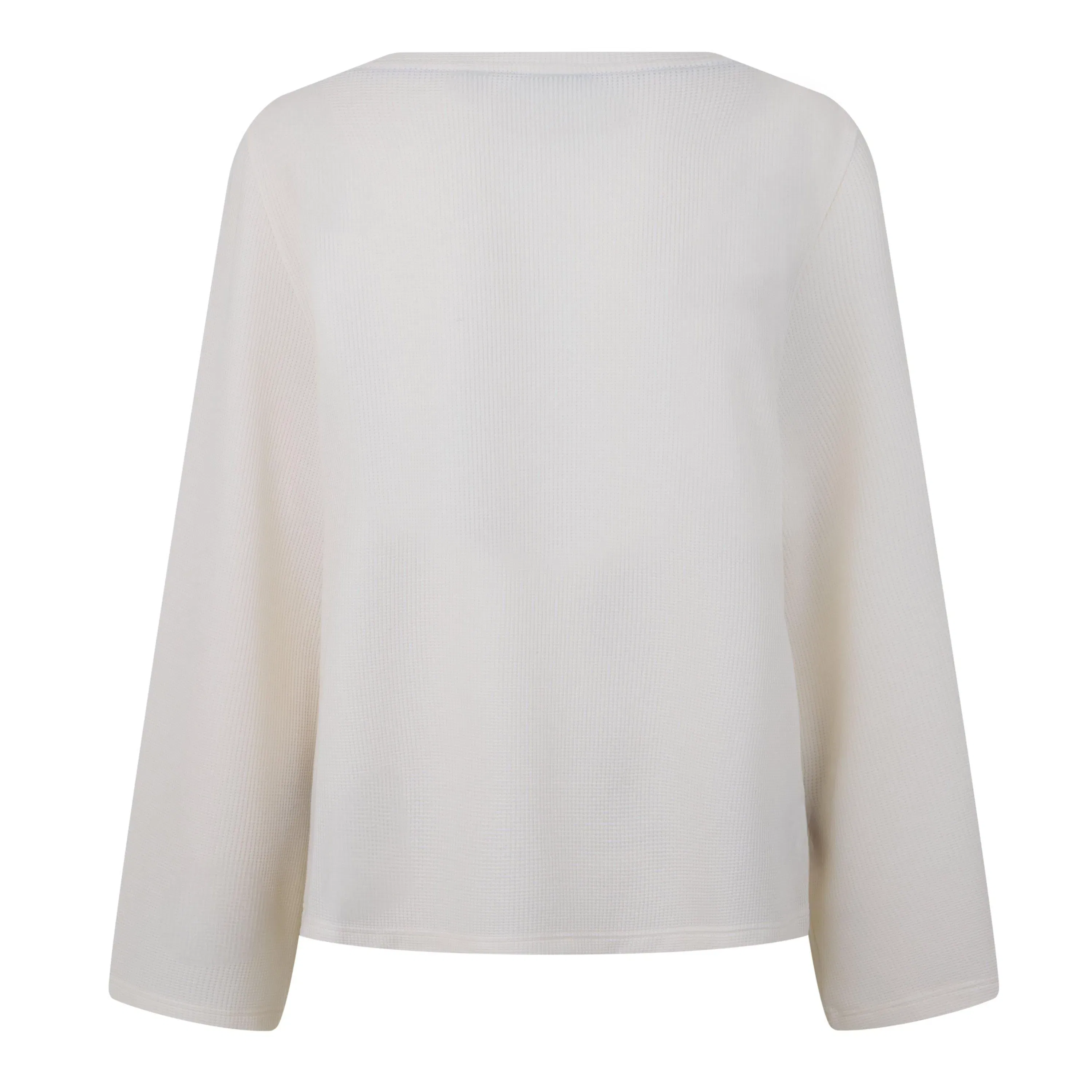 Waffle Cotton Long Sleeve Relaxed Fit Pyjama Top