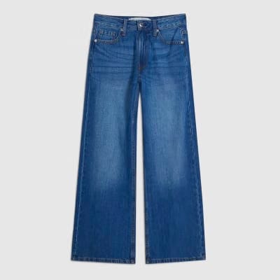 Petite Blue Relaxed Straight Jeans