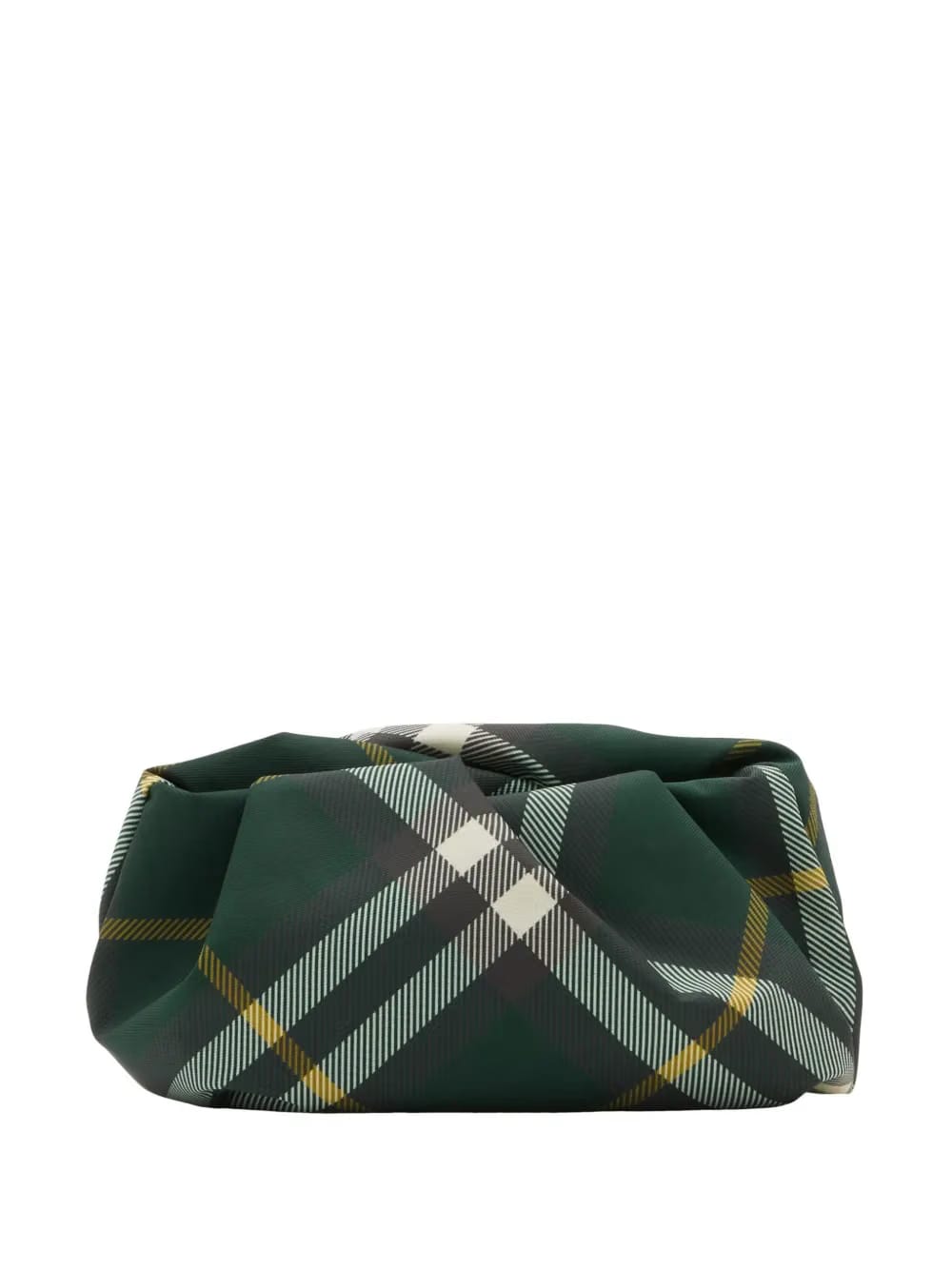 Rose checkered clutch bag