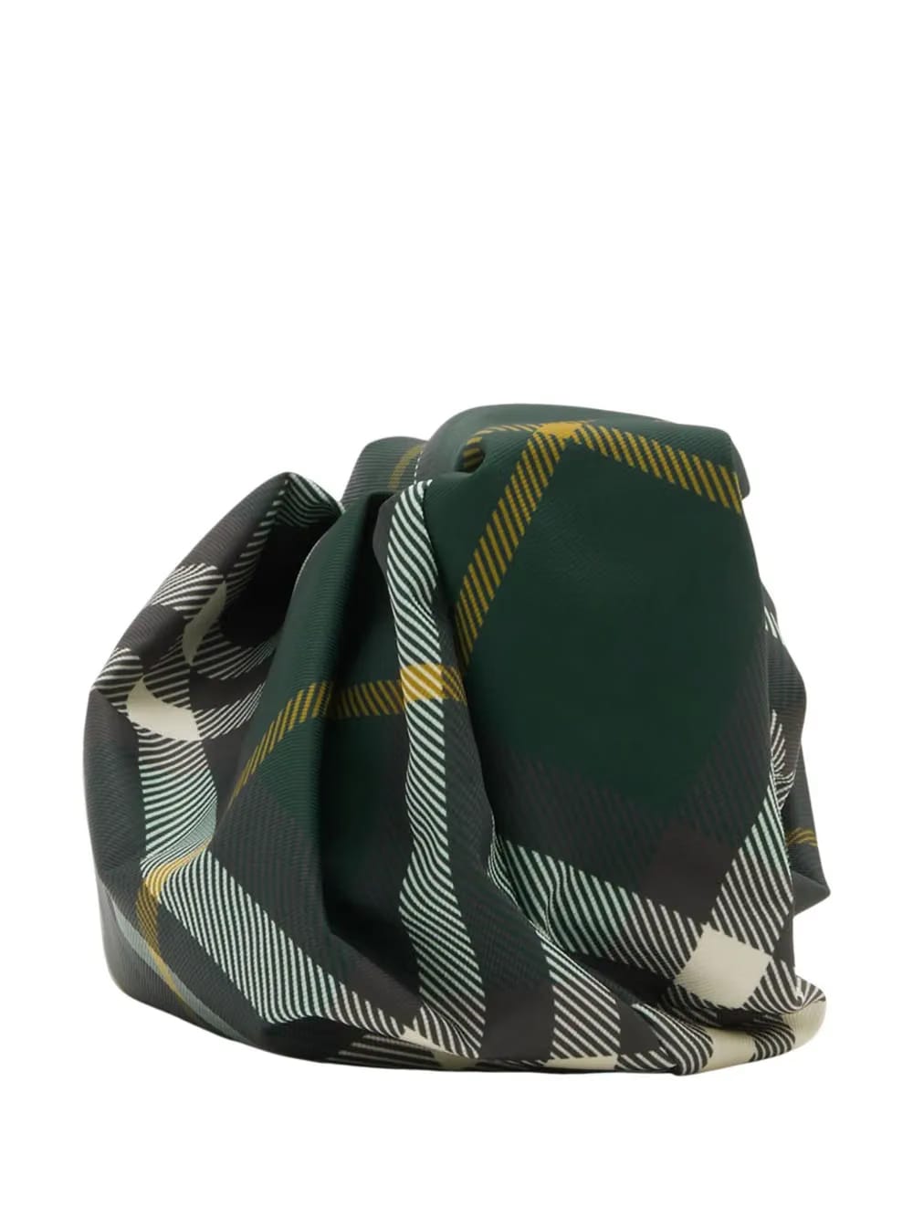 Rose checkered clutch bag
