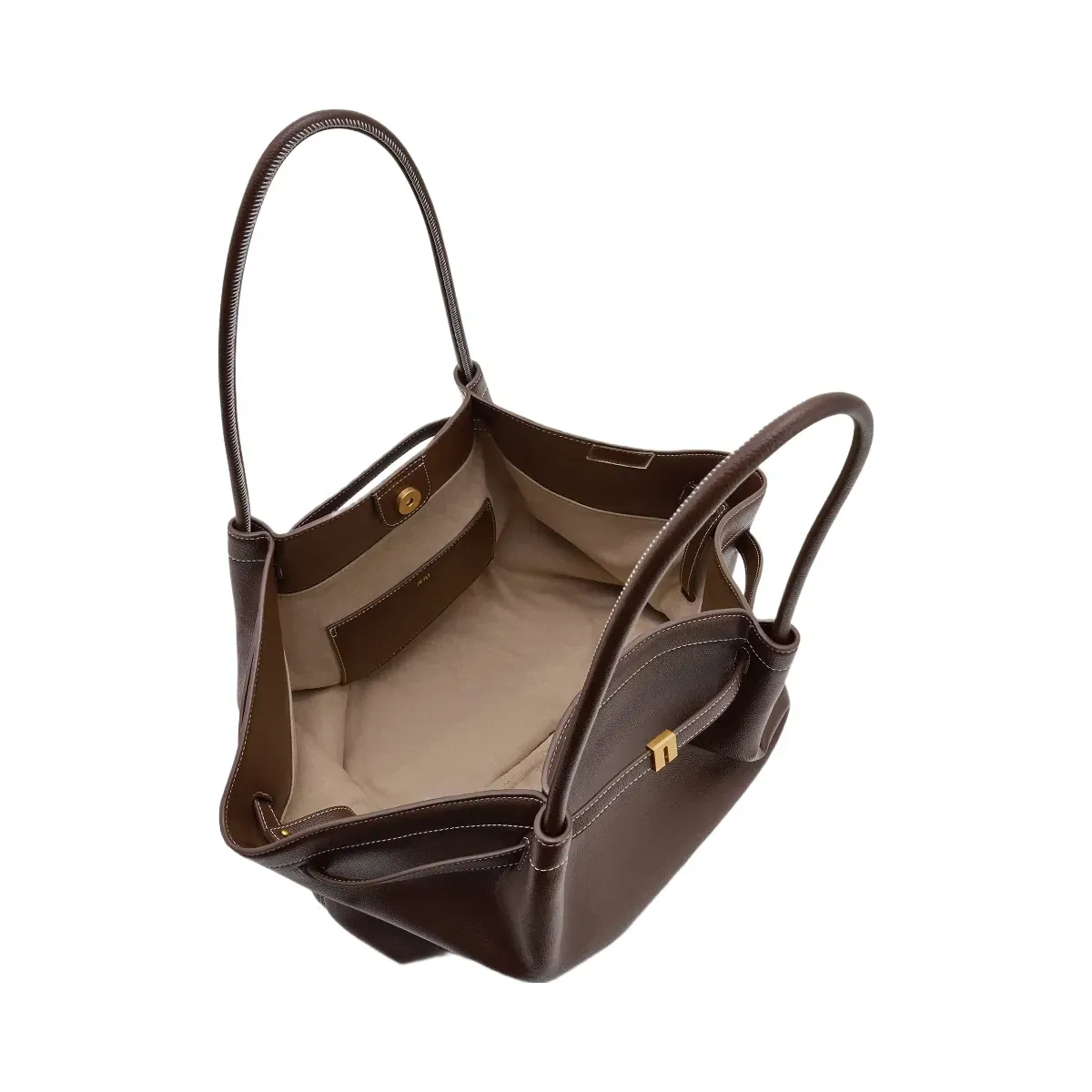 Hana Large Tote Bag - Dark Brown