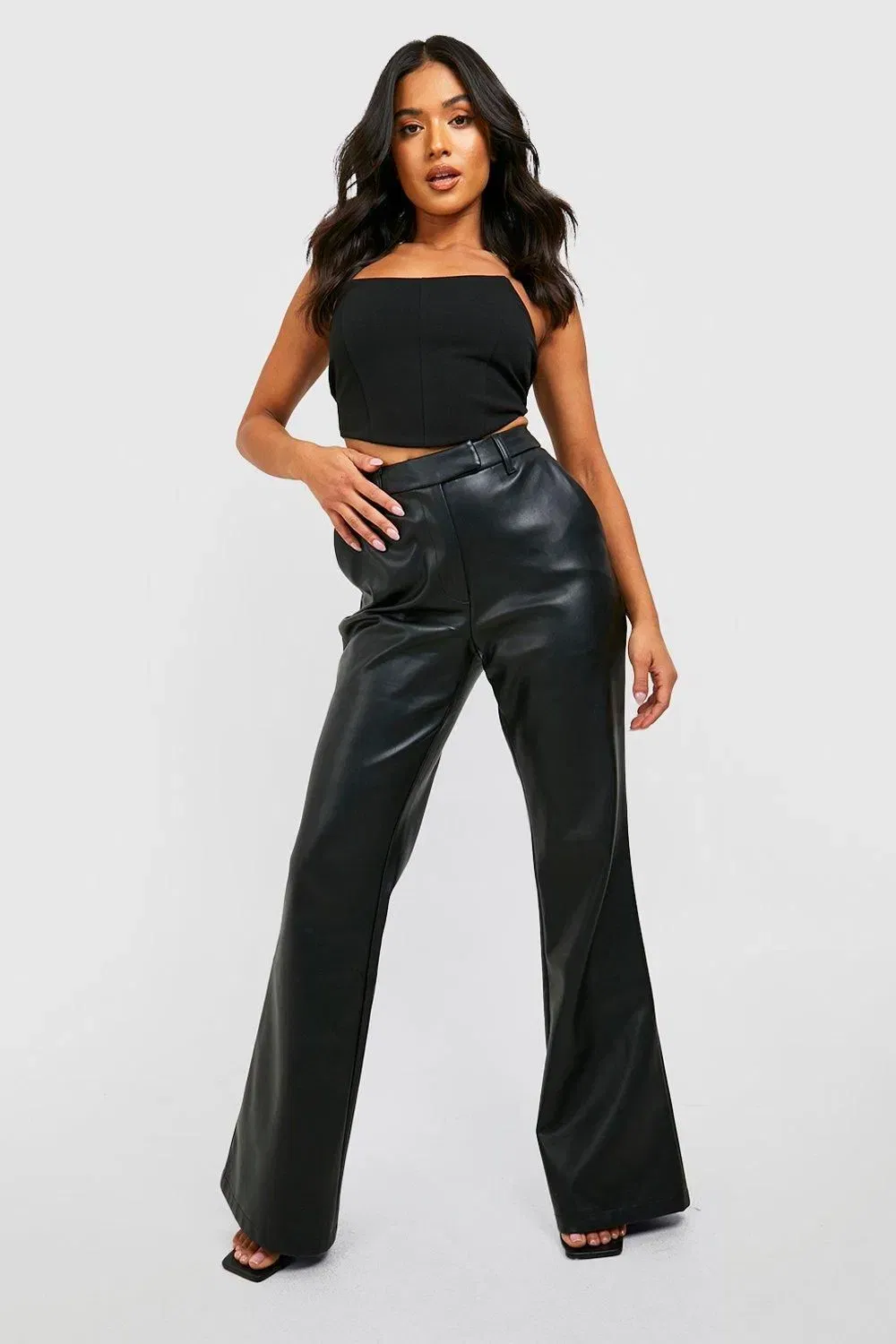 Petite Seam Detail Scuba Corset
