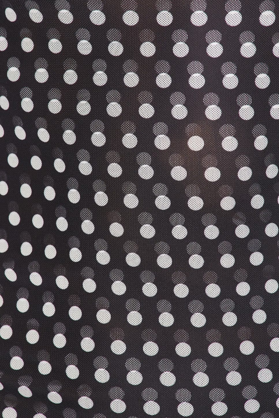 superdown Bay Skirt Set in Black & White Dot