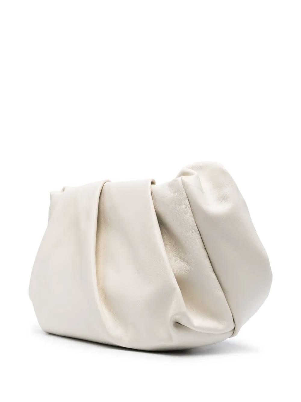 Rose leather clutch bag
