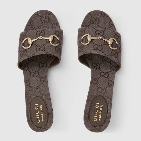Women's slide sandal with Horsebit