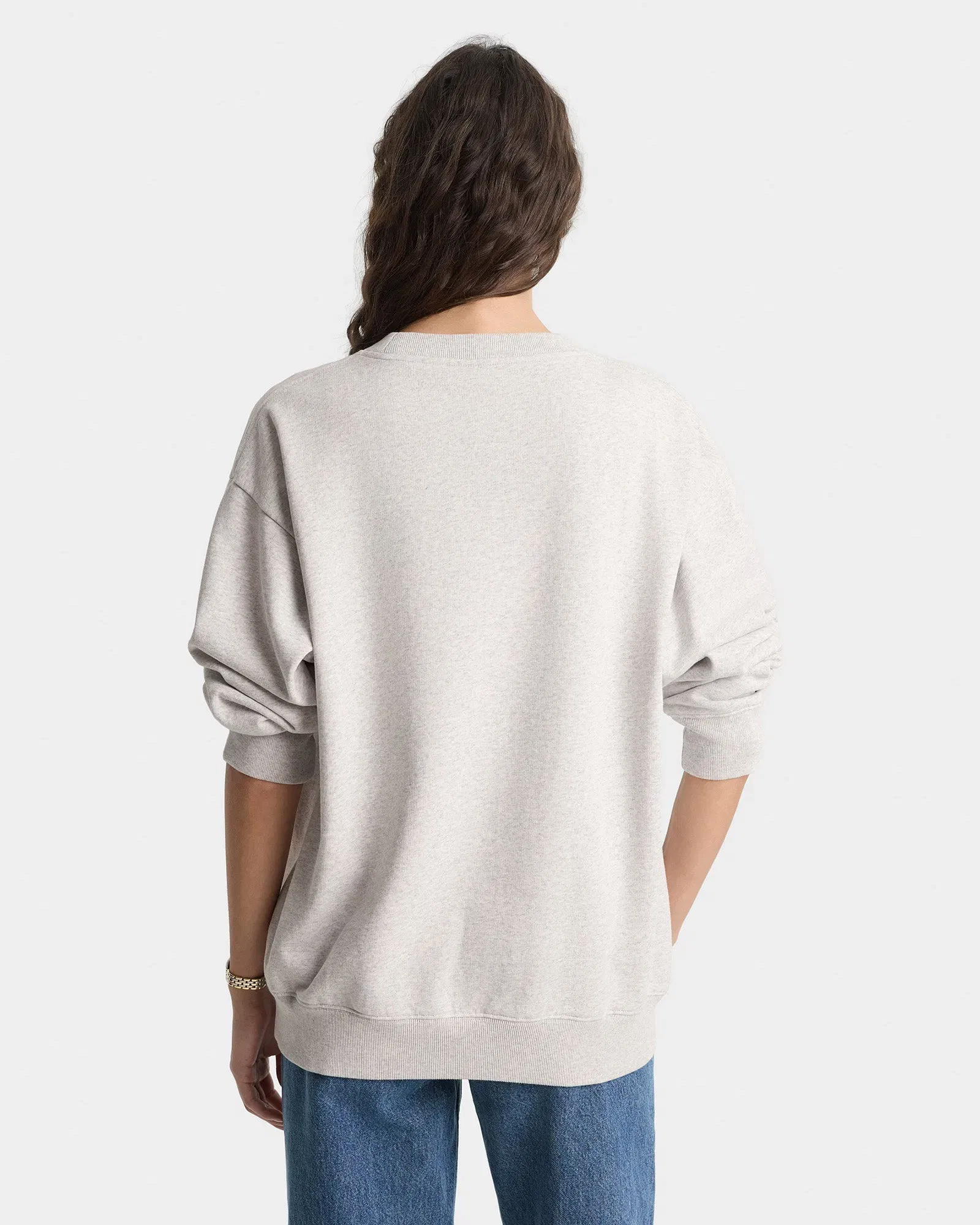 Yale Ivy Crewneck - Heather Gray/Navy